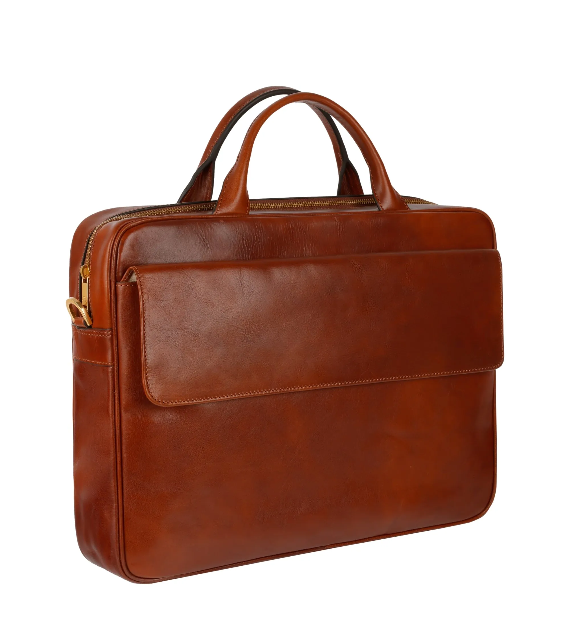 Leather Briefcase Laptop Bag - The Sheltering Sky