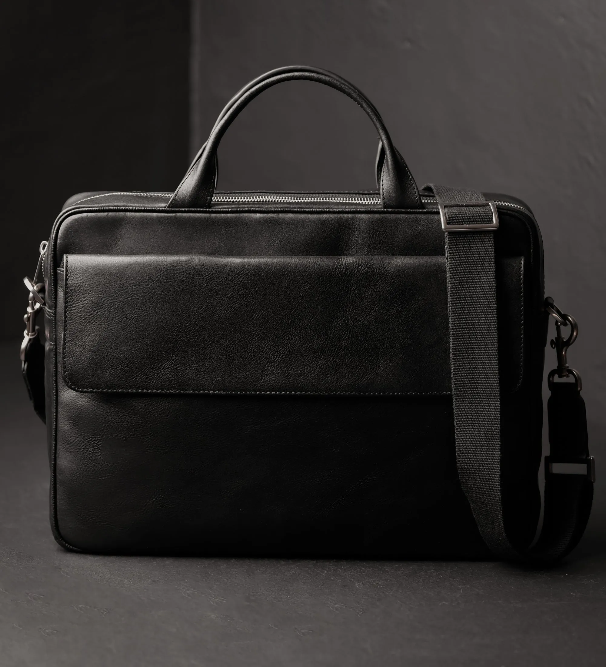 Leather Briefcase Laptop Bag - The Sheltering Sky