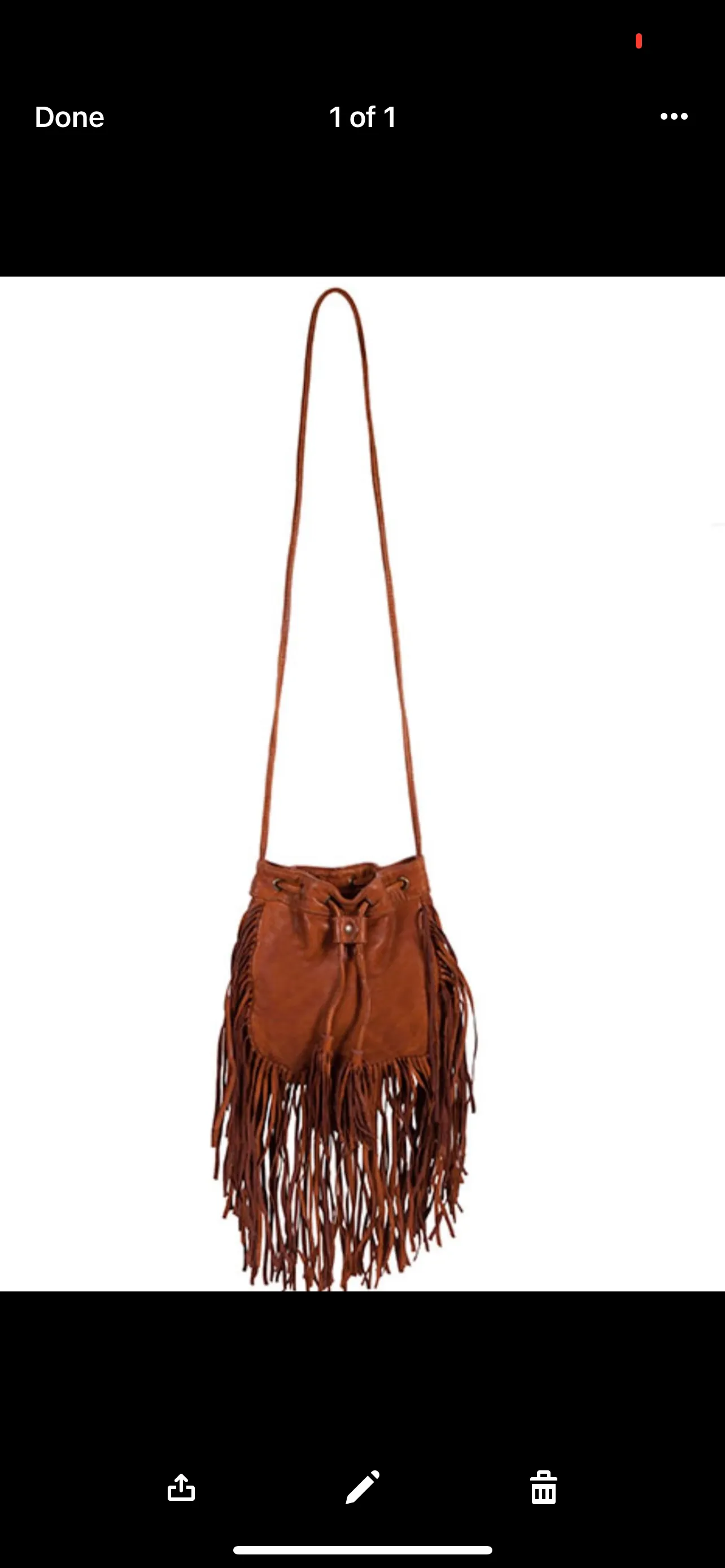 Leather Heartland Fringe Handbag