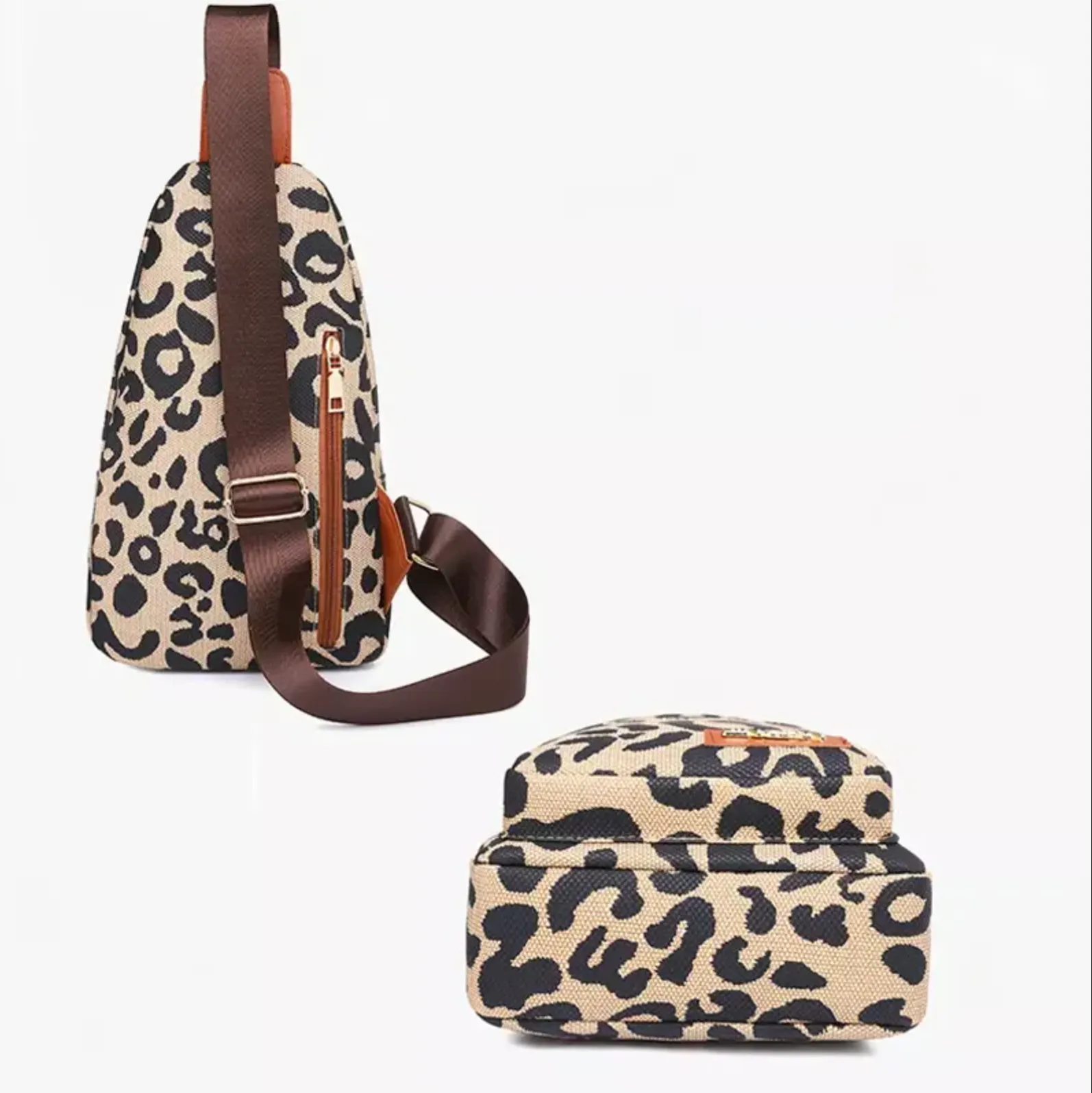 Leopard Print Crossbody Bag