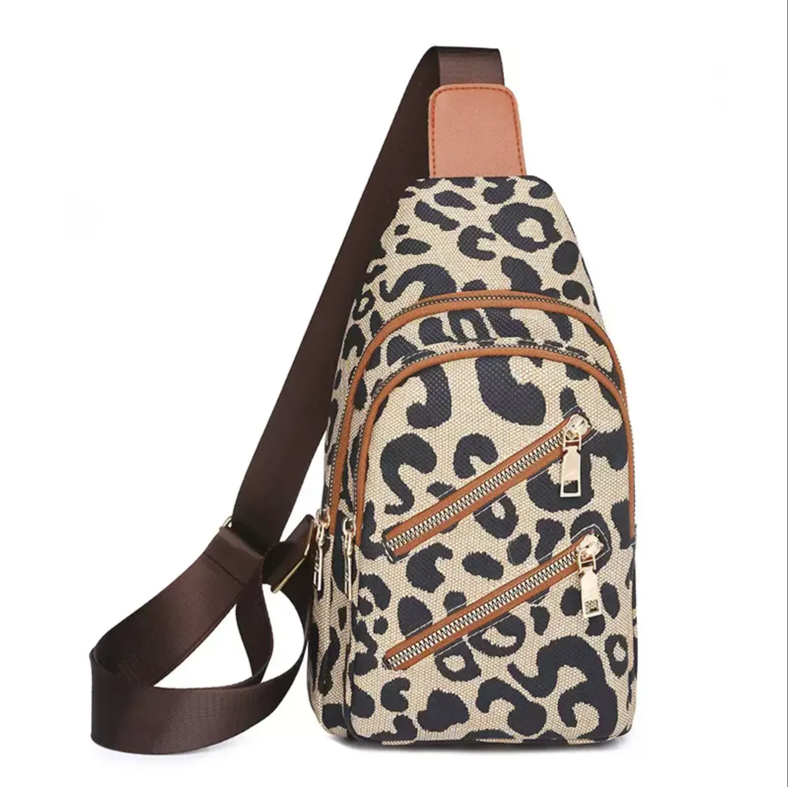 Leopard Print Crossbody Bag