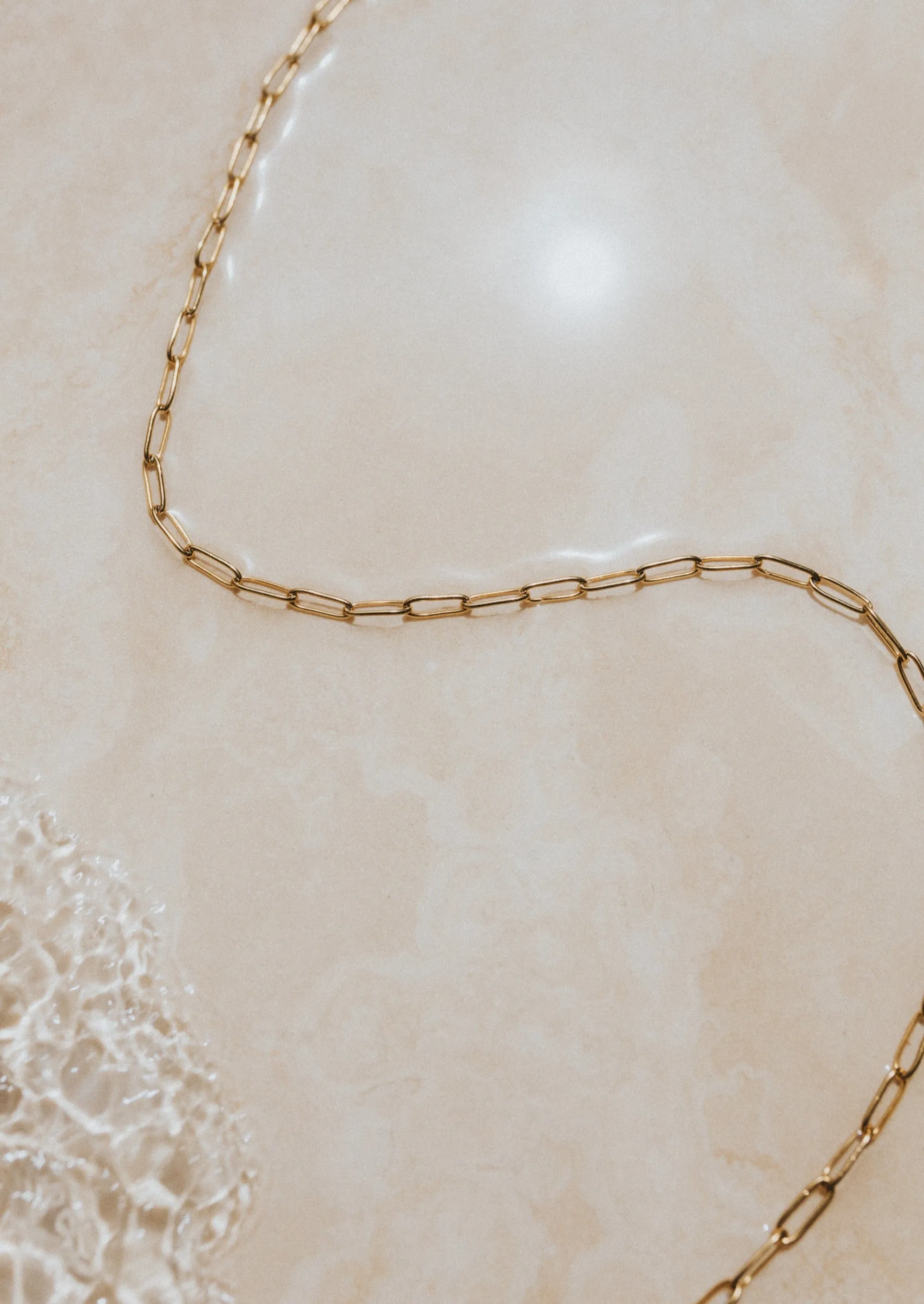 LINK CHAIN NECKLACE - 18K GOLD