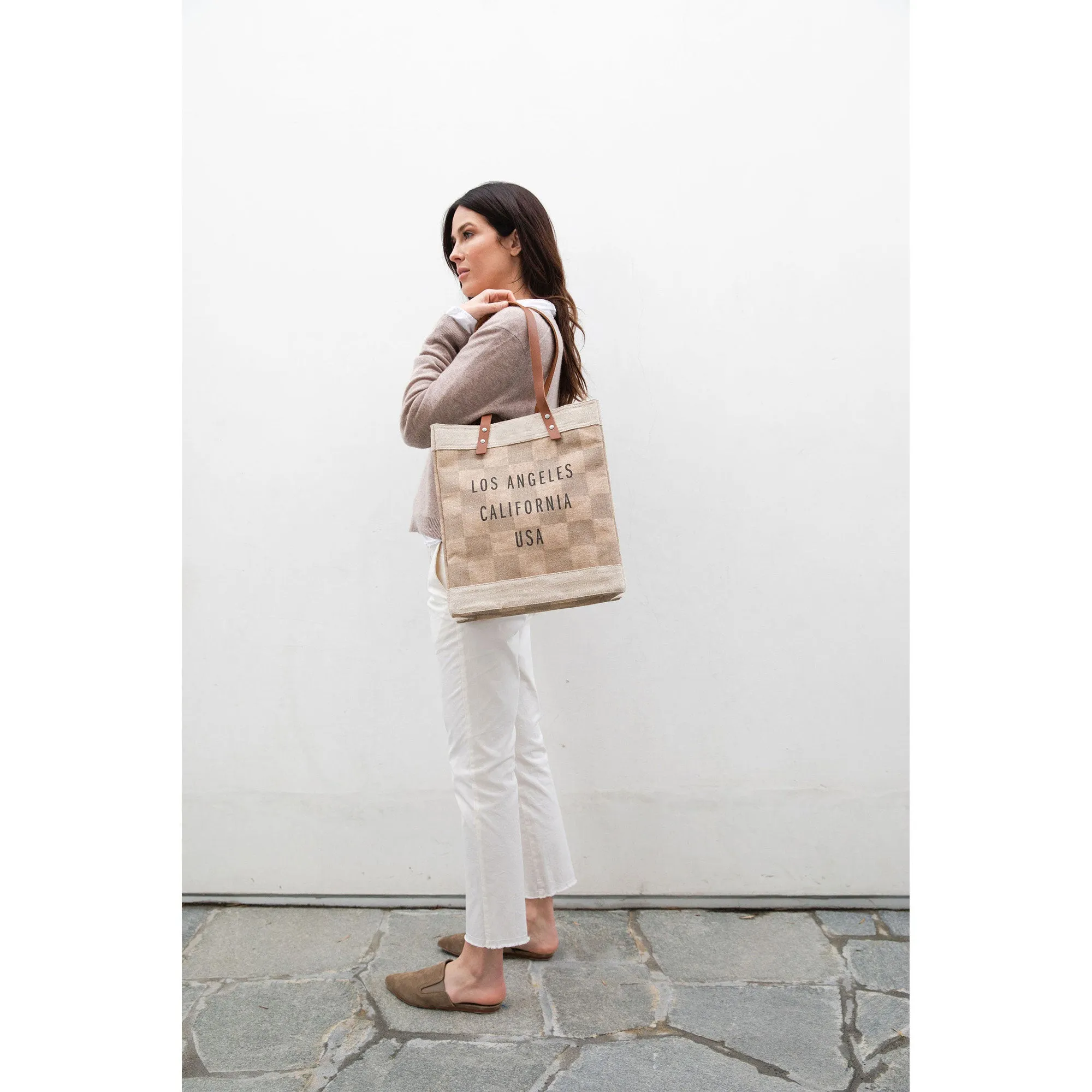 Market Tote in Checker