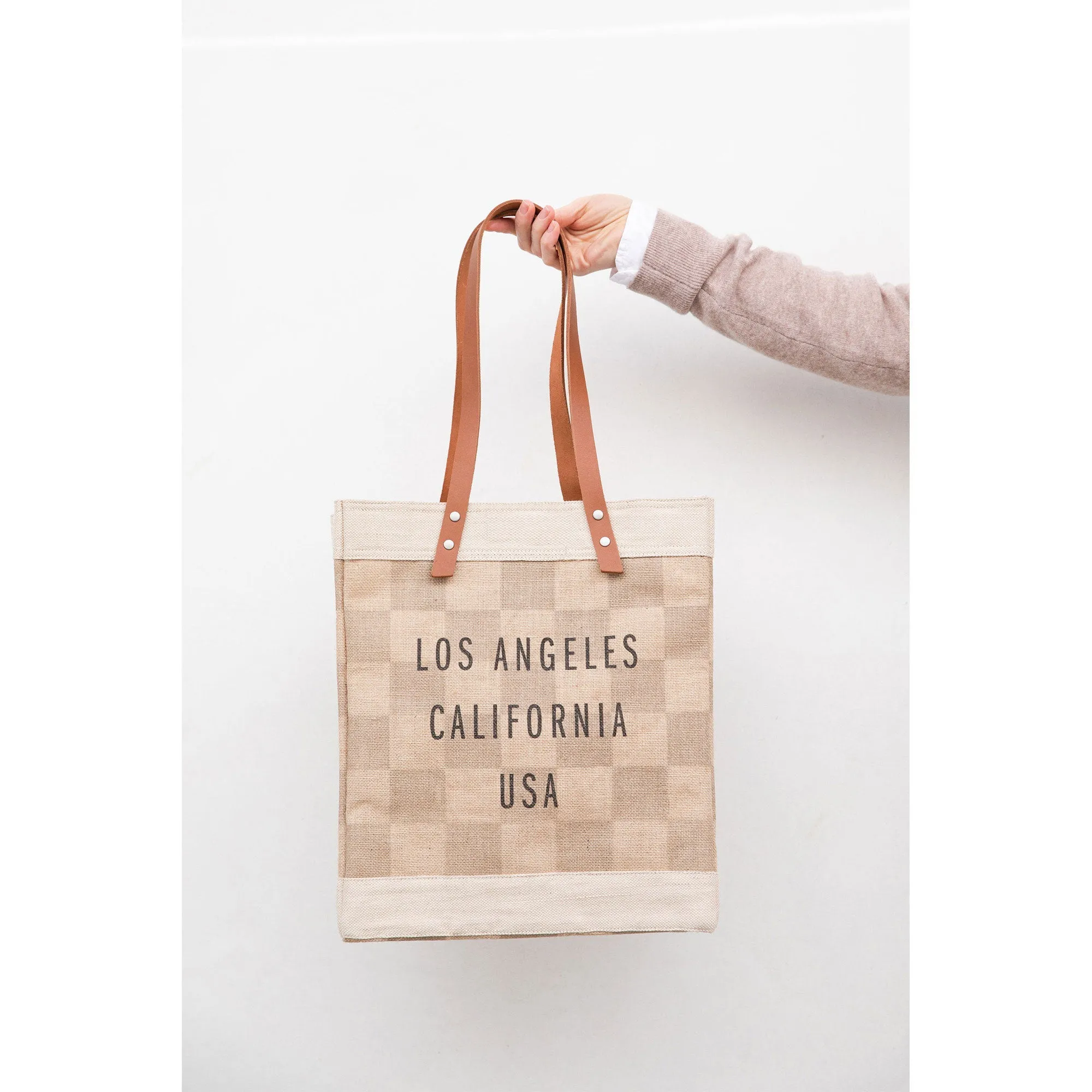 Market Tote in Checker