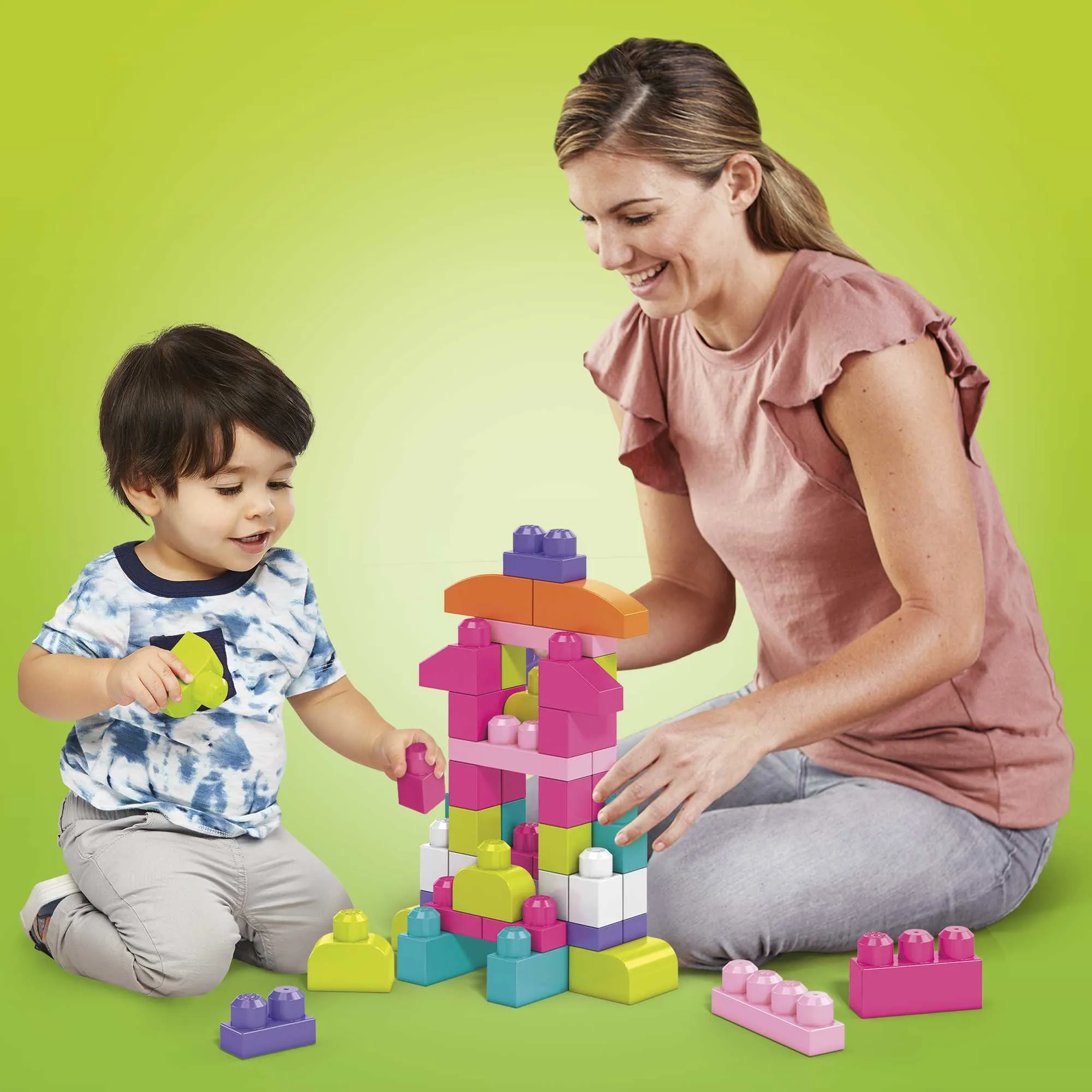 MEGA Bloks First Builders Big Building Bag - Pink