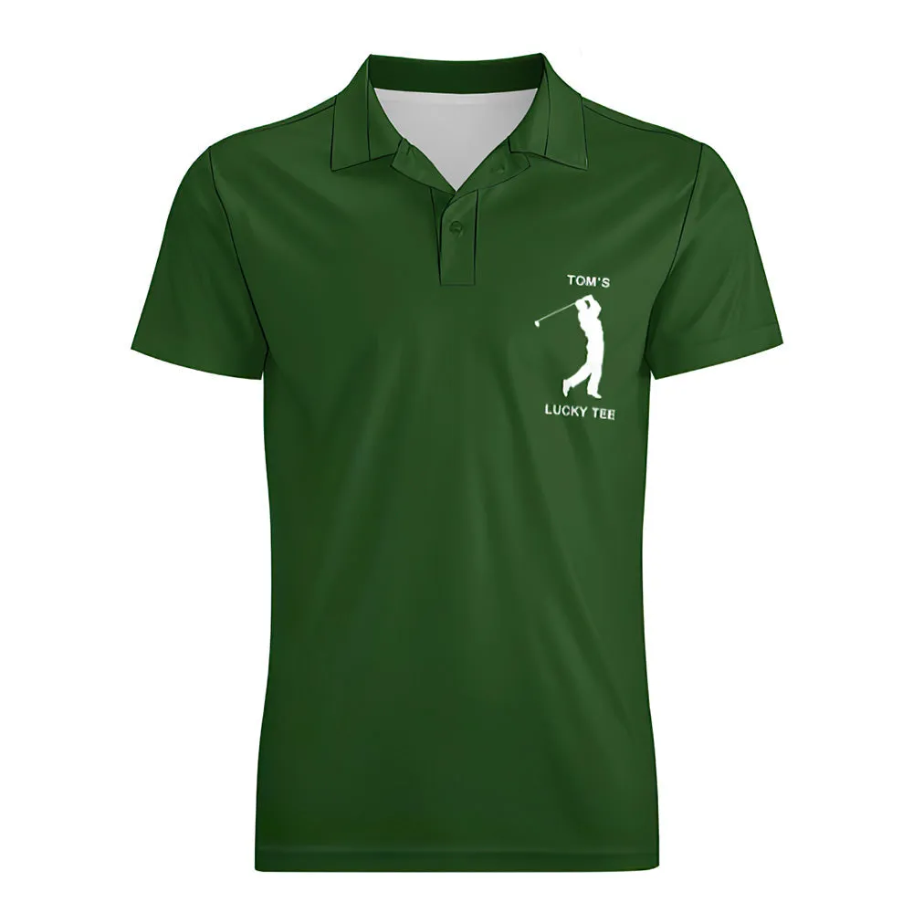 Men's Custom Name Polo Shirt Personalised Golf Shirts