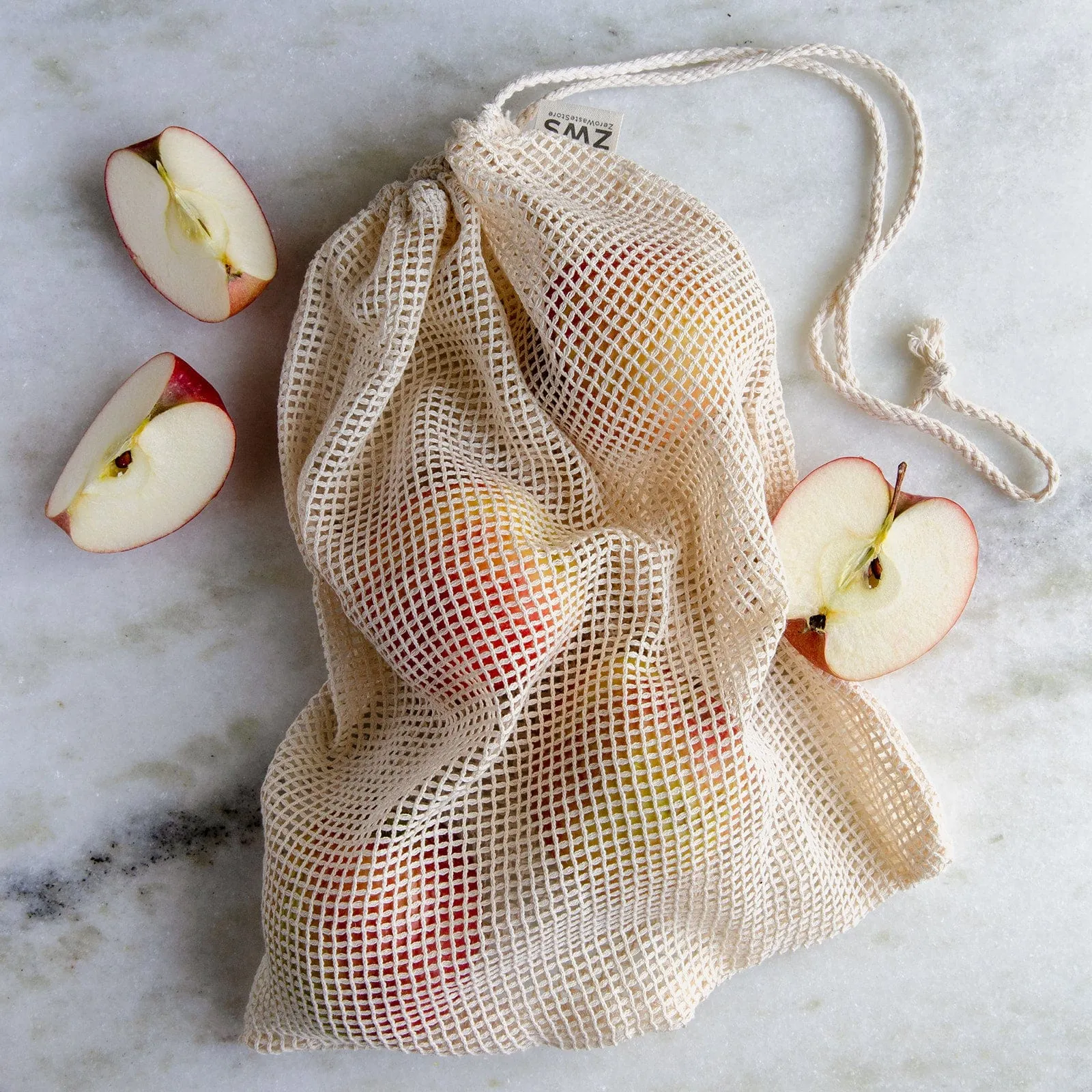 Mesh Produce Bag - Multiple Sizes - Zero Waste Net Bag