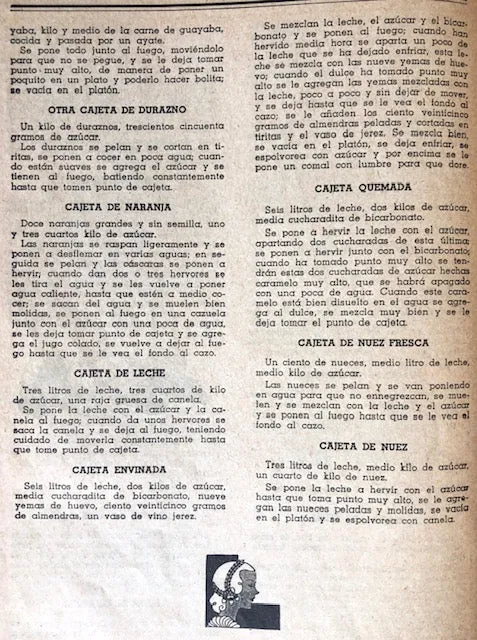 (Mexican) Dulce: Almanaque 1936.