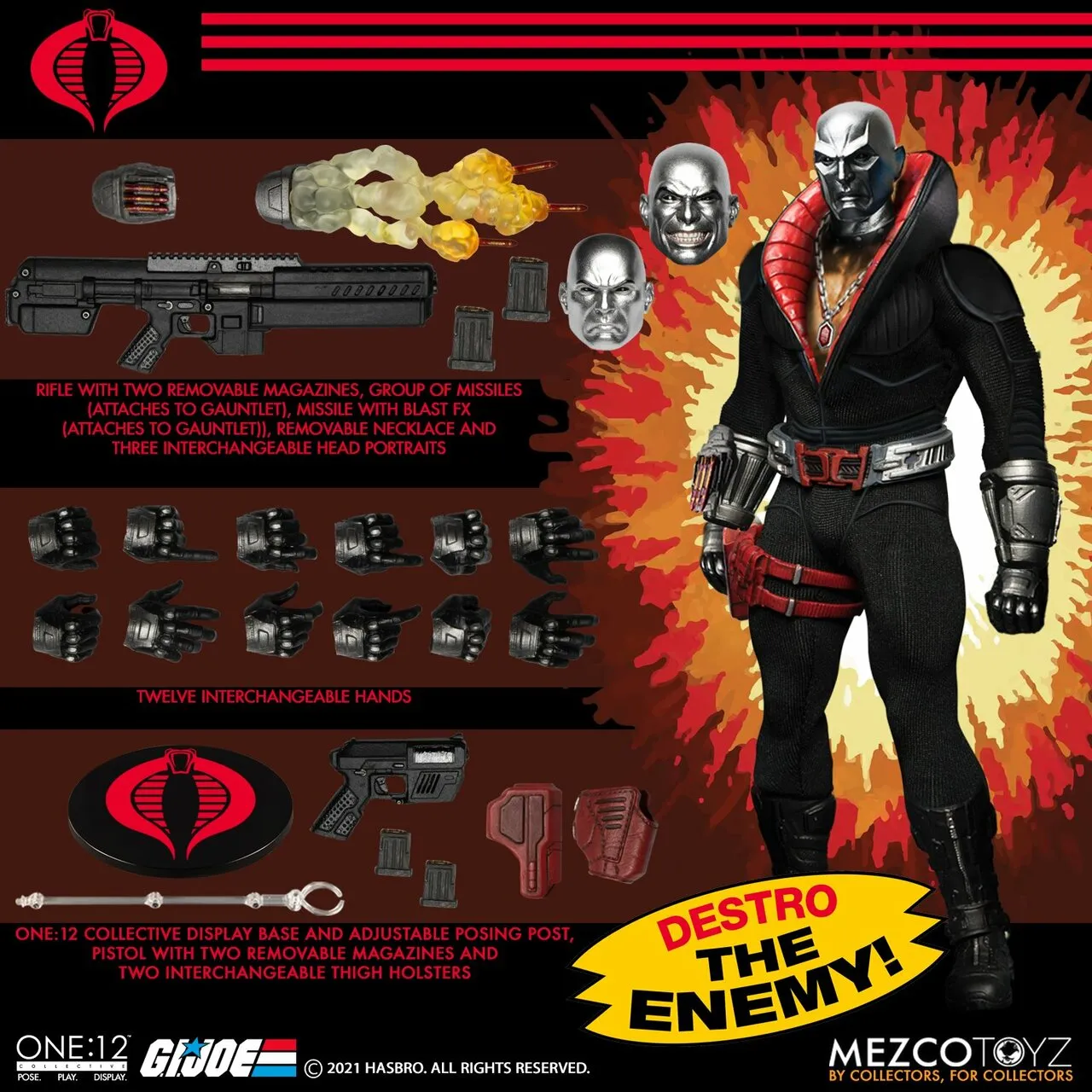 Mezco Toys ONE:12 Collective G.I. Joe - Destro