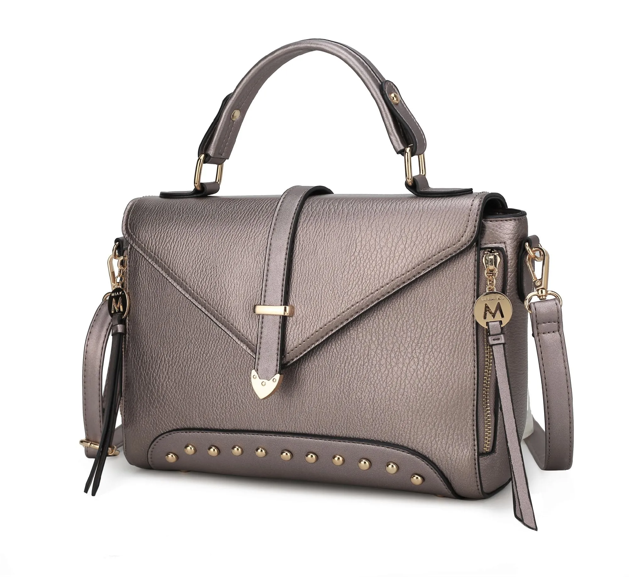 MKF Collection Angela Women's Vegan Leather Satchel Bag By Mia K