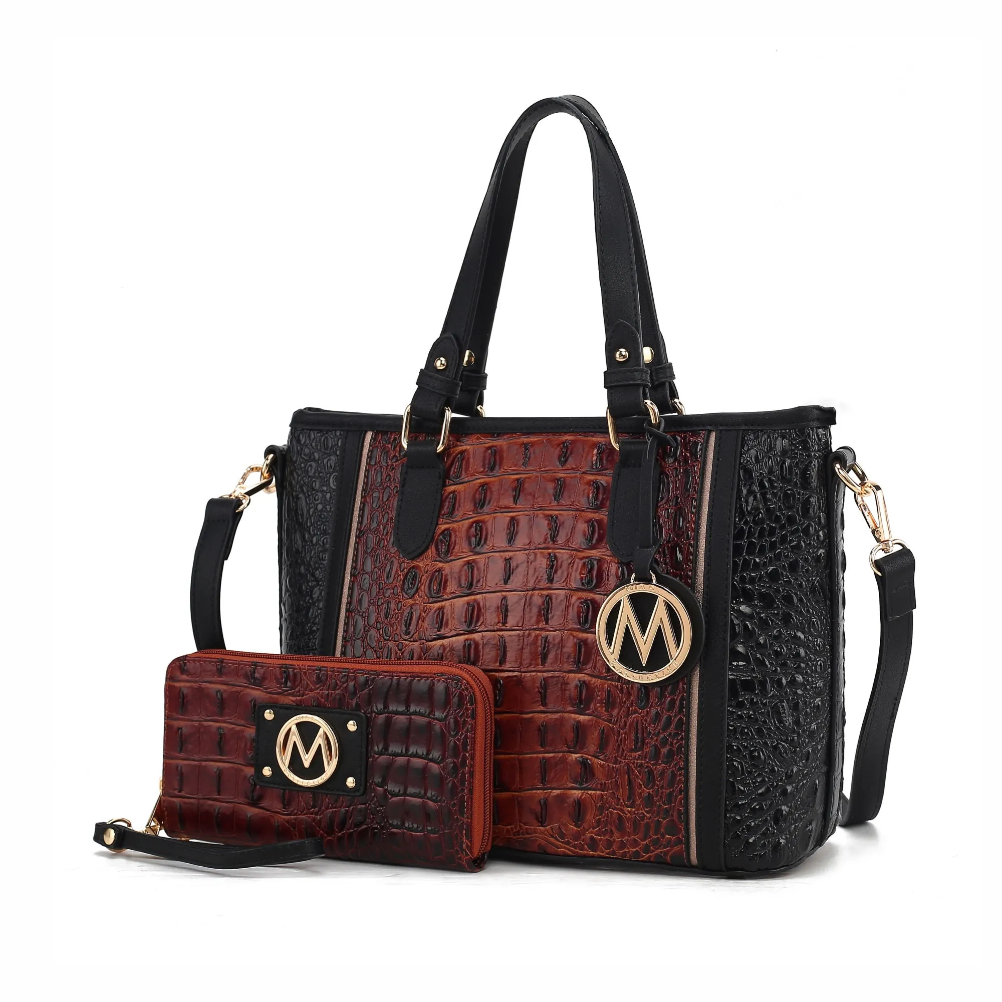 MKF Collection Lizza Croco Embossed Tote Handbag by Mia k