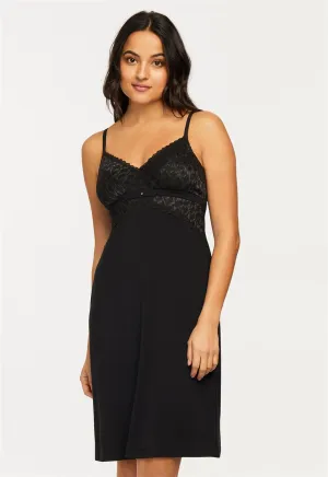 Modal Bust Support Midi Chemise