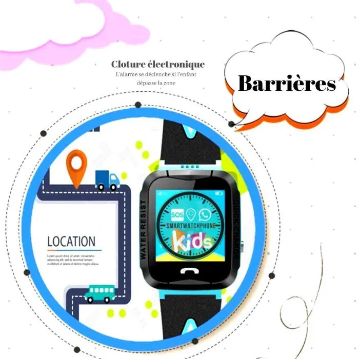 Montre connectée Enfant GPS T52 Waterproof