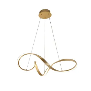 Nelson Lighting NL70789 Brandon Large Pendant LED Sand Gold