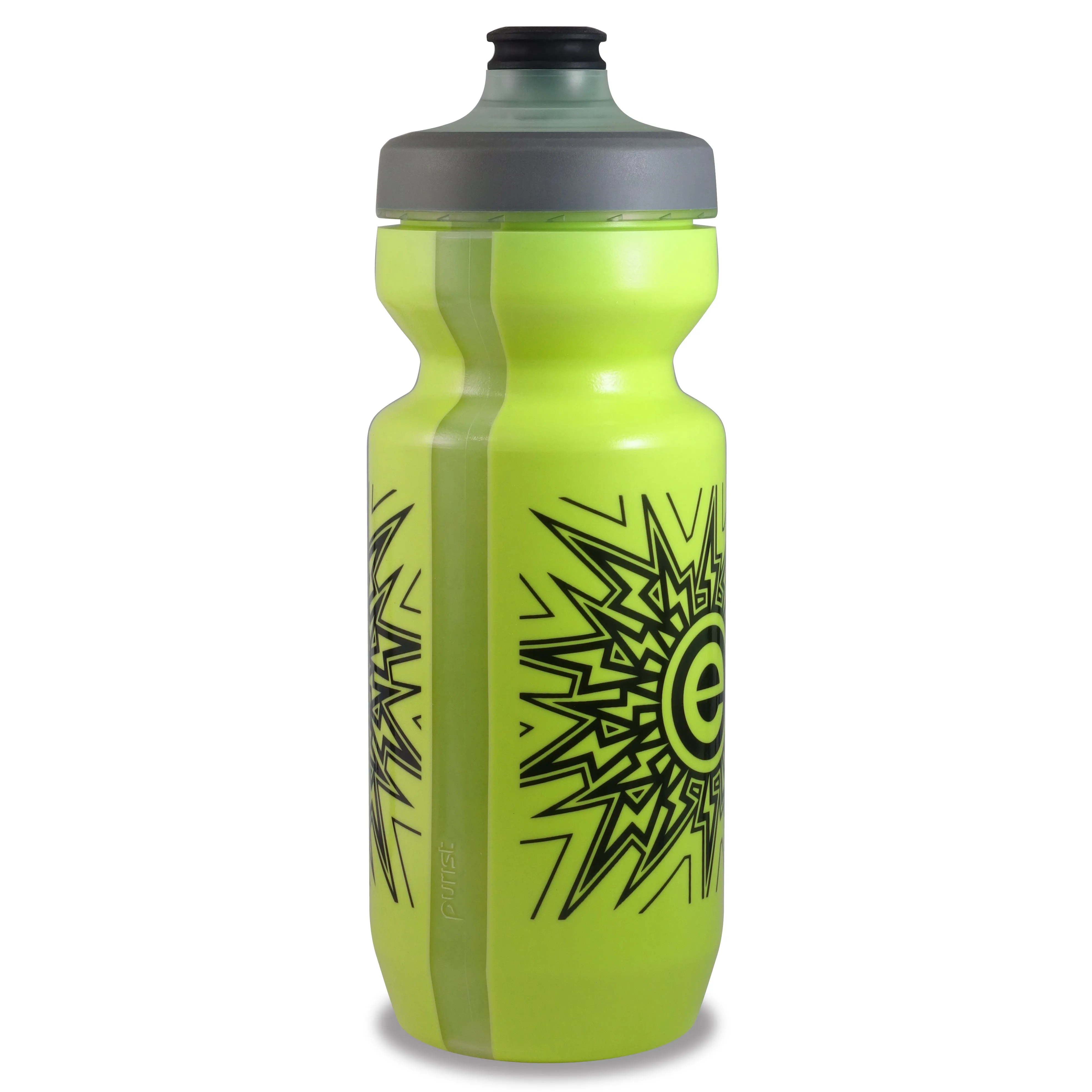 NGN Sport - Purist Water Bottle | Premium Bike Water Bottle with Watergate Cap - 22 oz | Lemon Lime (1-Pack)