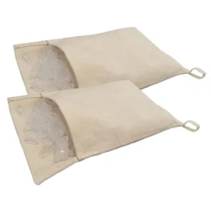 NIUTRIP 2Pcs Ice Lewis Bags for Ice Crushing- Canvas Bag for Dried ice, Bar Tools, Bartender Kit, Kitchen Accessory