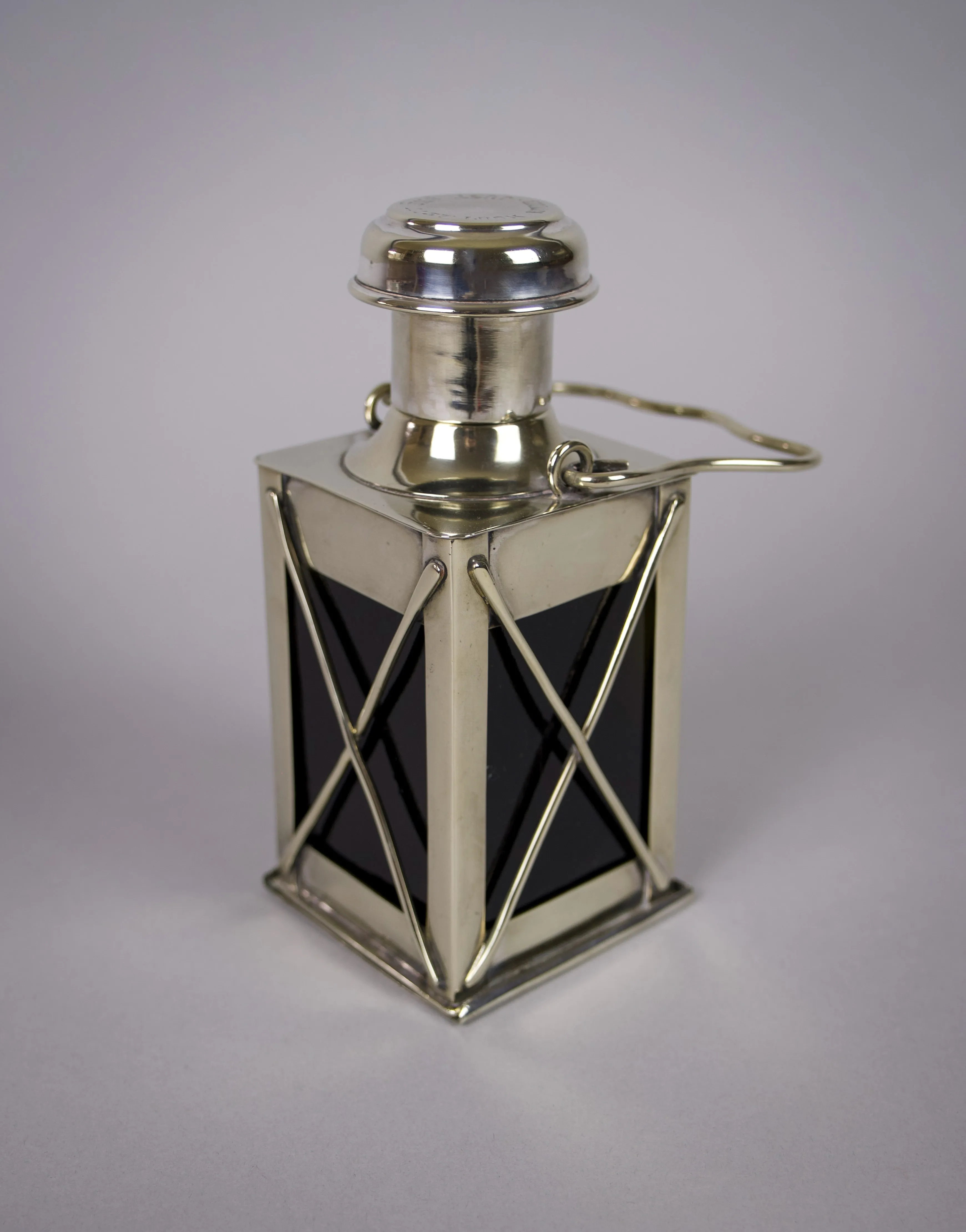 Novelty Silver Plate Lantern Decanter by Marples & Co, c.1910