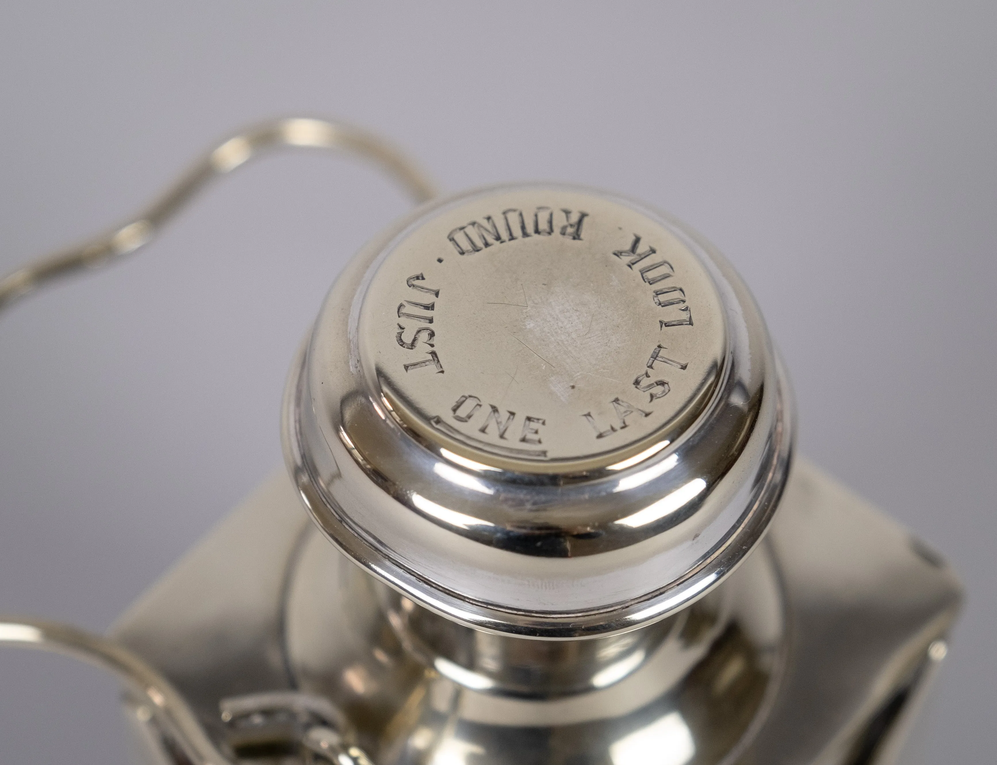 Novelty Silver Plate Lantern Decanter by Marples & Co, c.1910