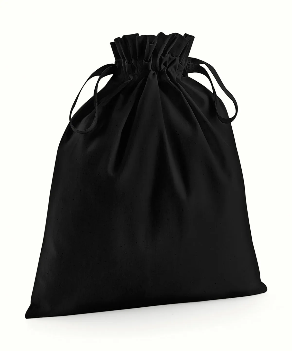 Organic cotton drawcord bag | Black