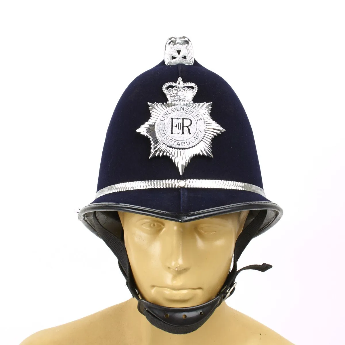 Original British Bobby Police Comb Pattern Helmet- Lincolnshire