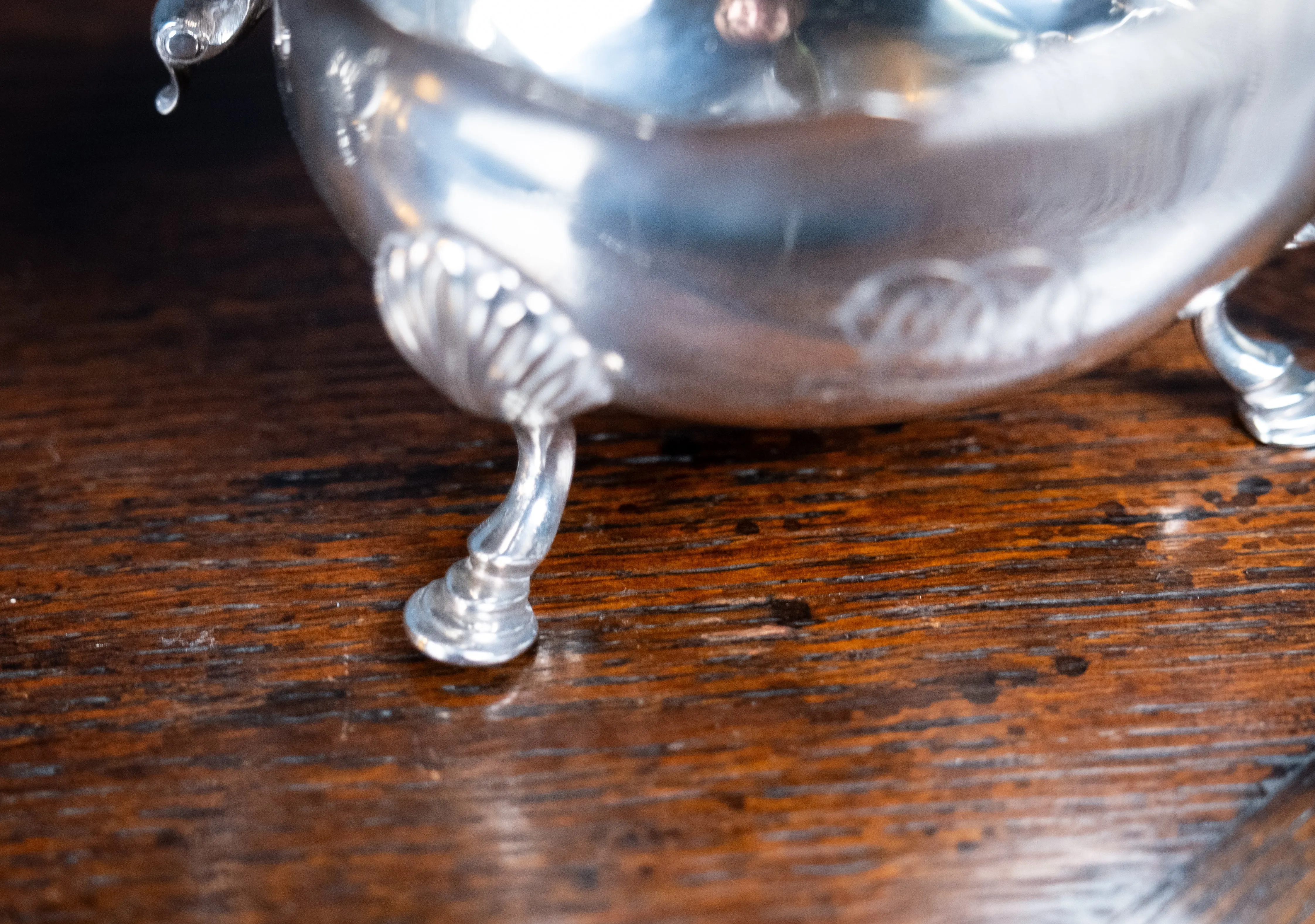 Pair Of Large Silver Sauce Boats by Abraham Portal, London, 1768.