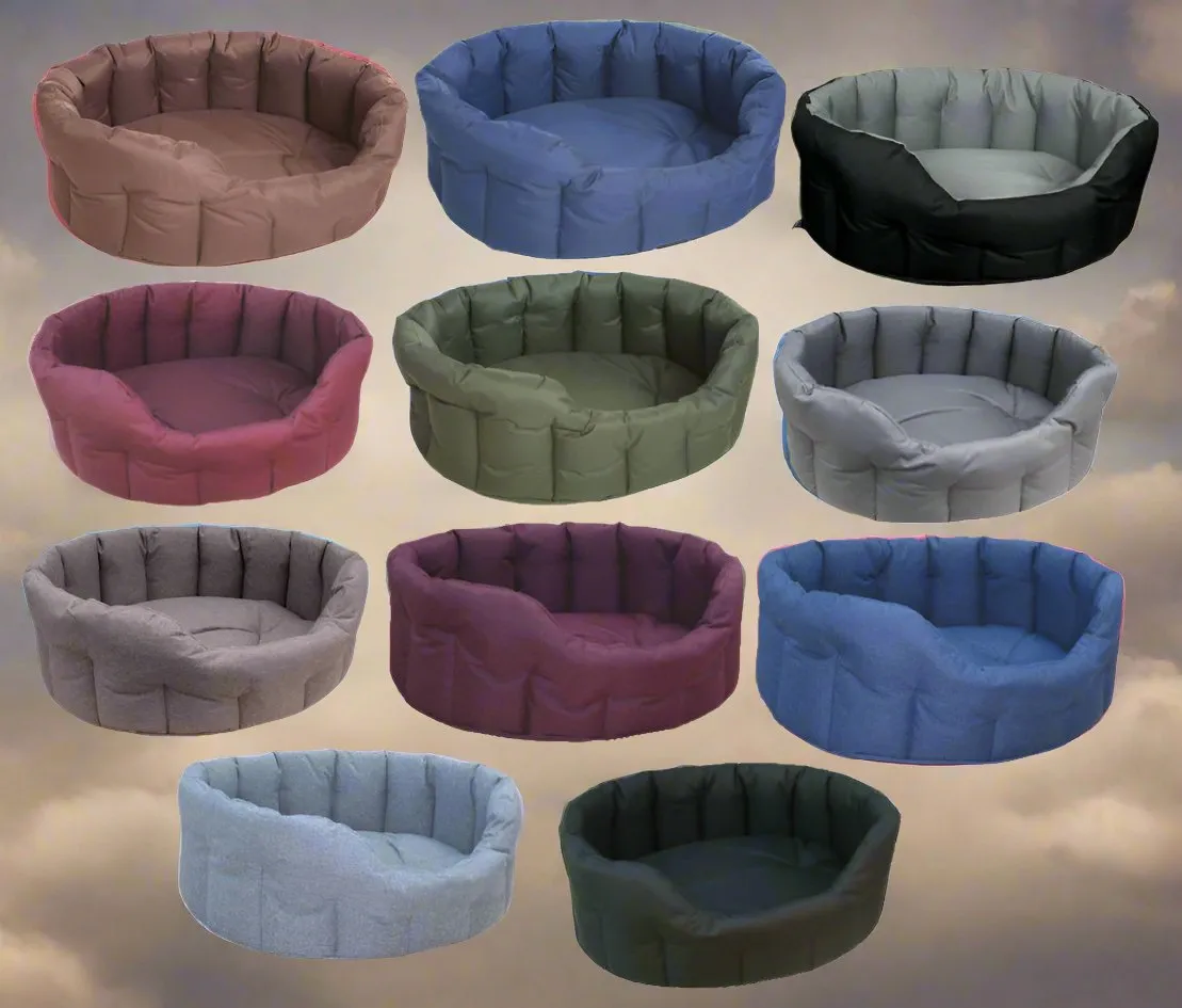 P&L Country Dog Tough Heavy Duty Oval High Sided Waterproof Dog Beds.