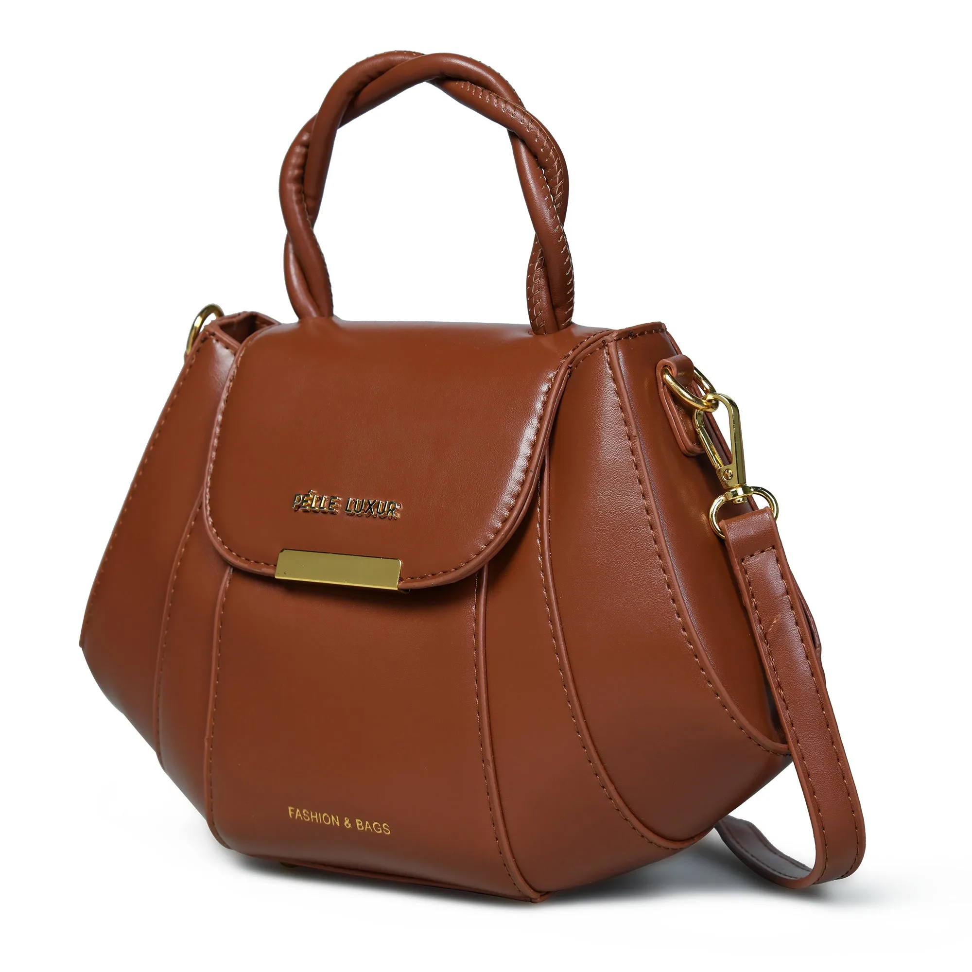 Pelle Luxure Women's PU Medium Sling Bag – Available in Black, Brown, and Chocolate Brown