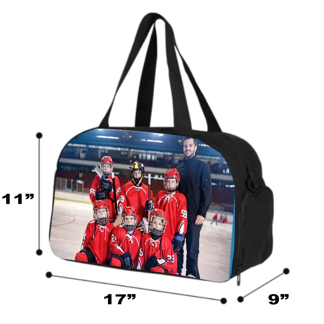 Personalized Full Color Duffel Bag W/ Optional Water Bottle - Your Image