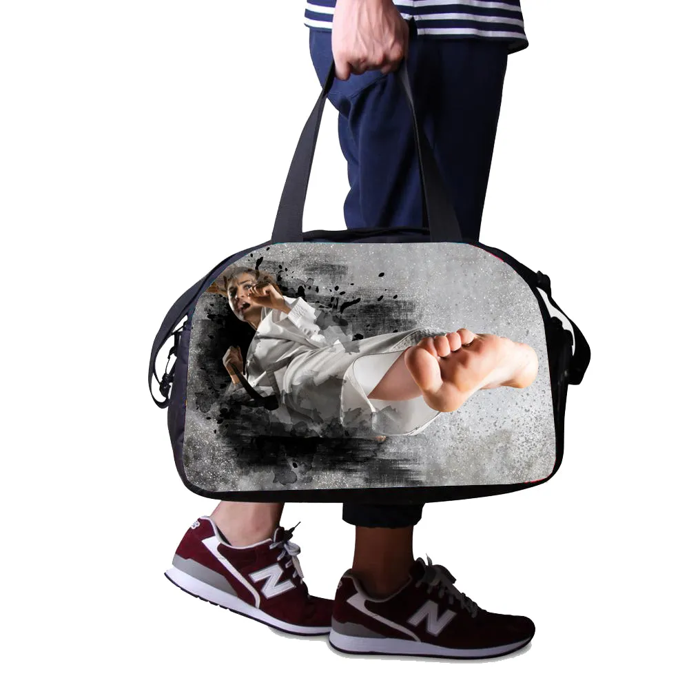 Personalized Full Color Duffel Bag W/ Optional Water Bottle - Your Image