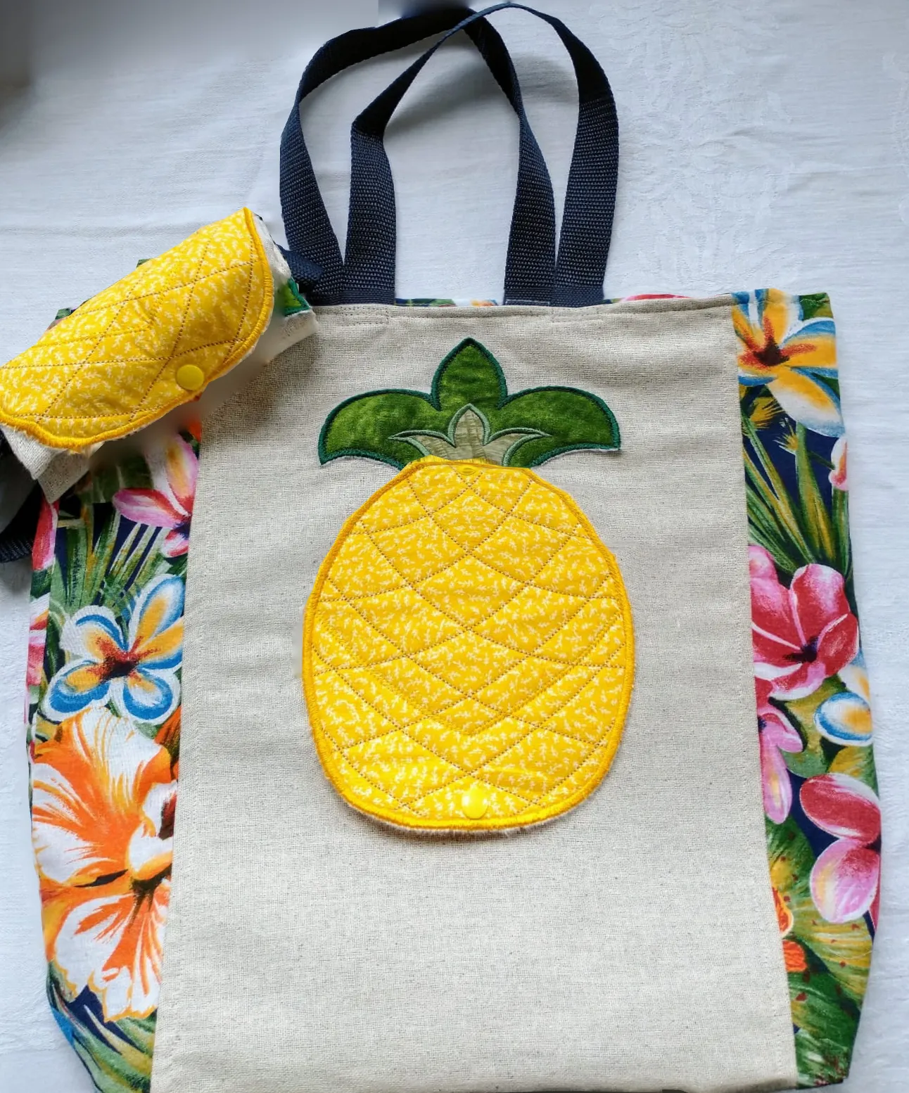 Pineapple Reusable Bag 5x7 6x10 7x12