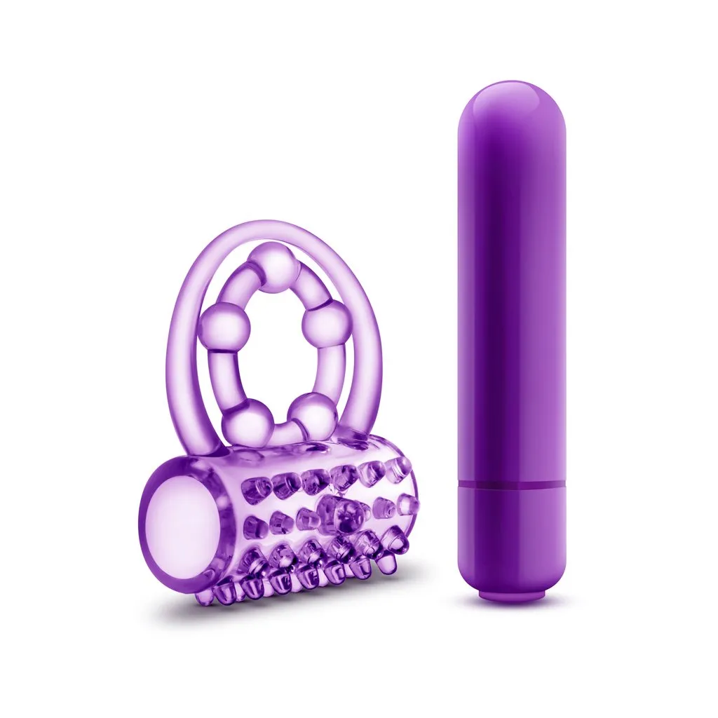 Play With Me - The Player - Vibrating Double Strap C-Ring - Purple