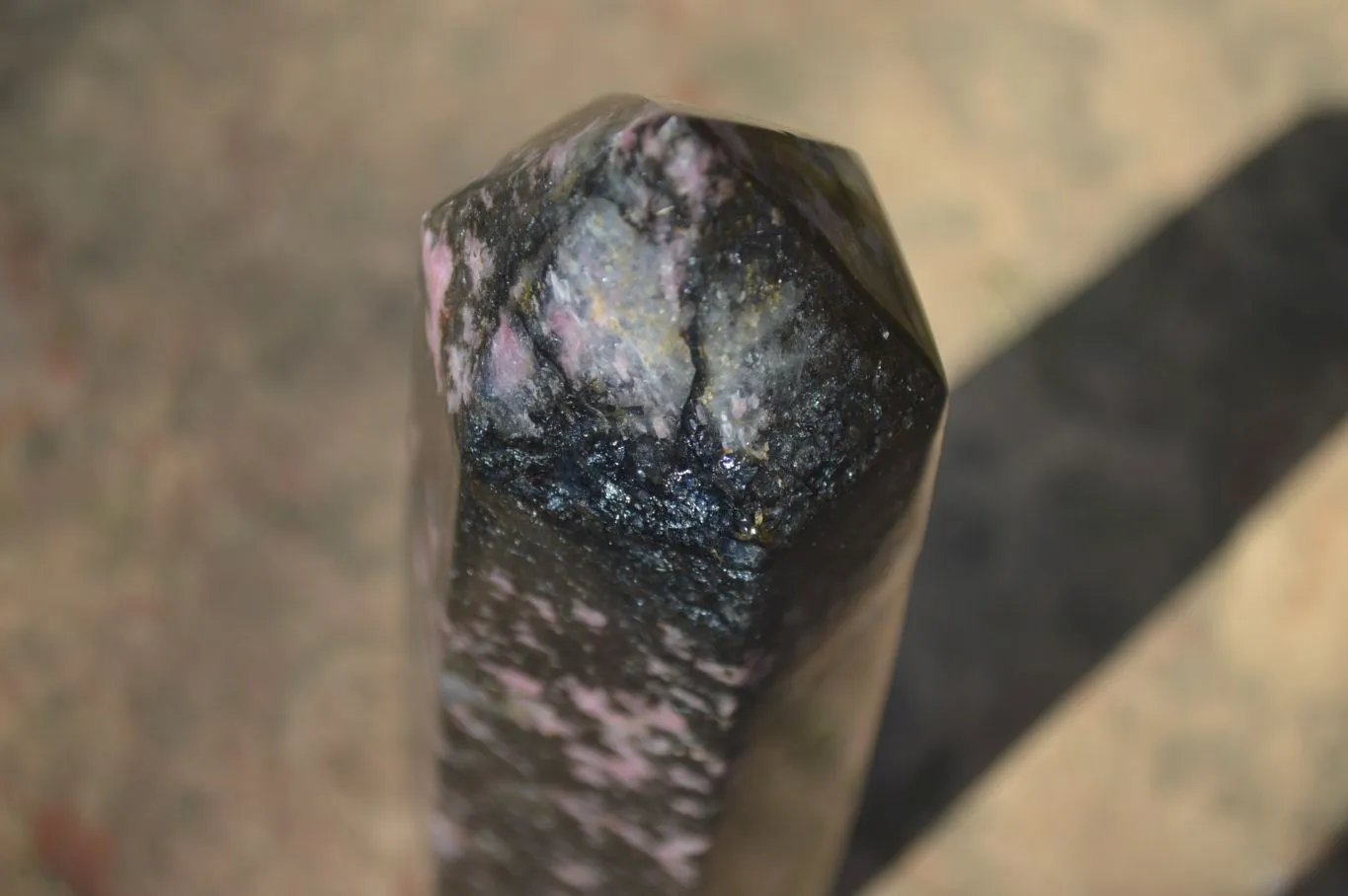 Polished Large Rhodonite Point x 1 From Madagascar