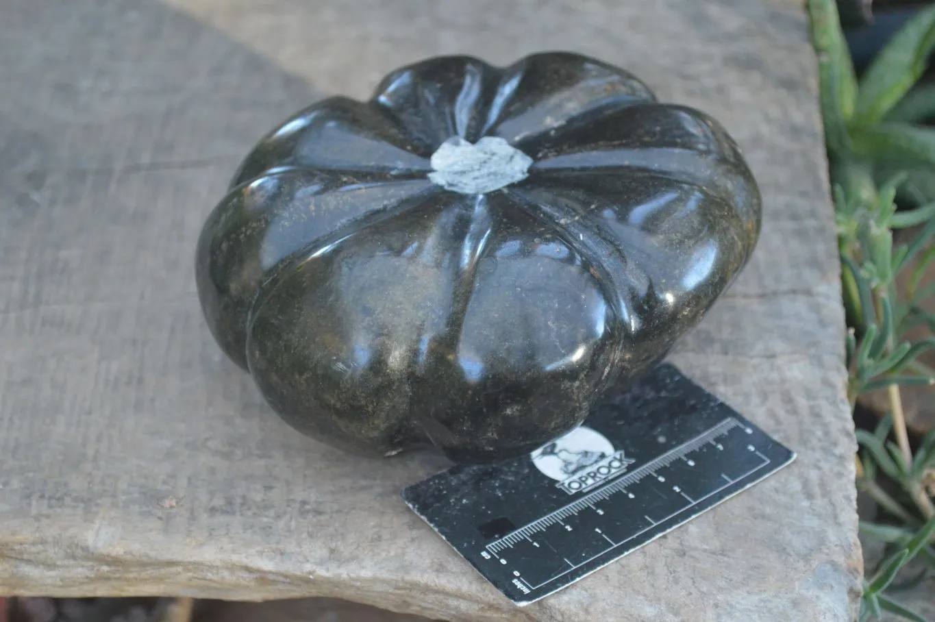 Polished Serpentine Pumpkin Carving x 1 From Zimbabwe