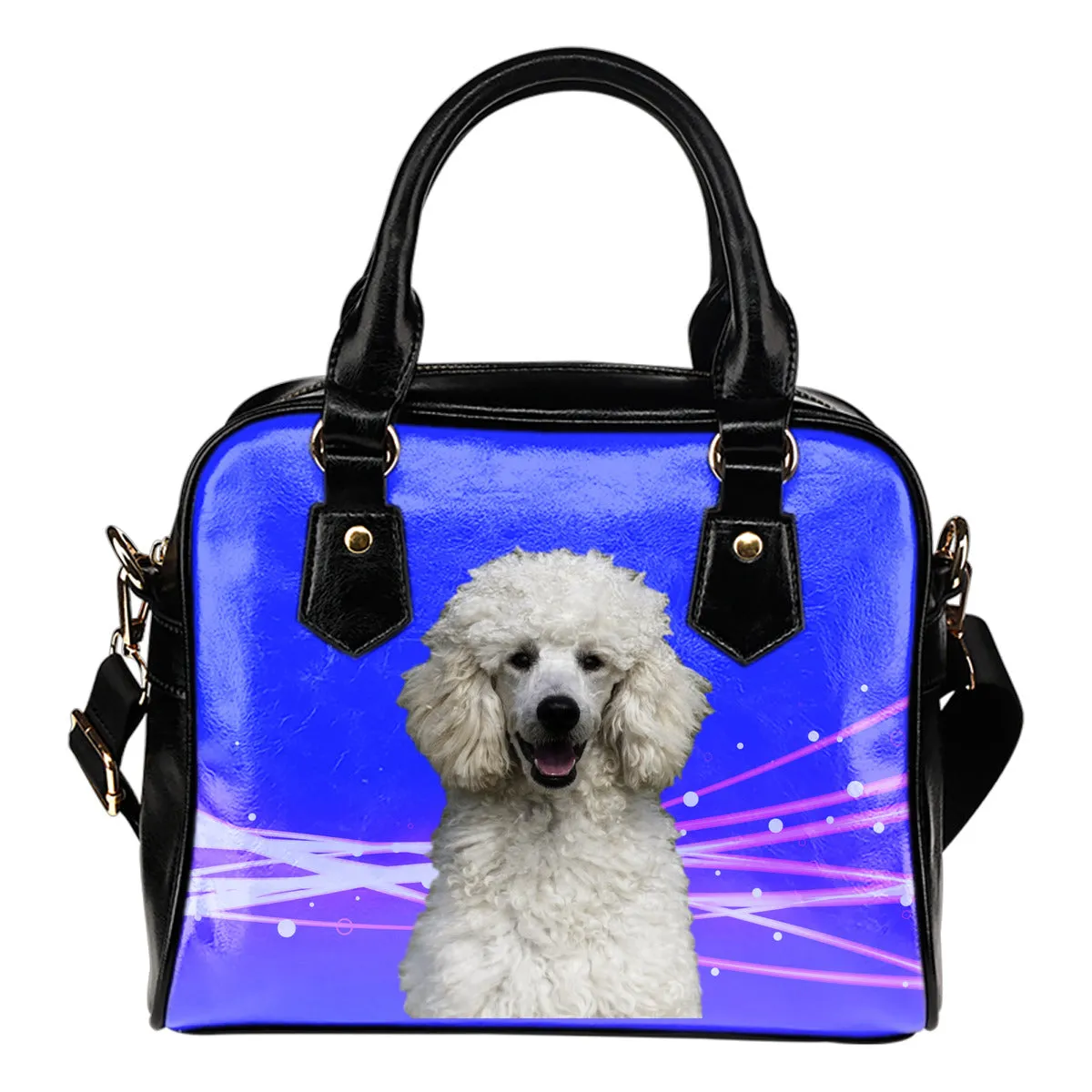 Poodle Shoulder Bag -White Standard