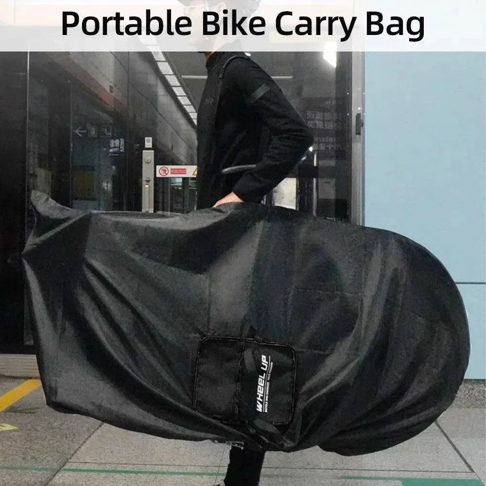 Portable Bike Carry Bag Oxford Cloth Bicycle Transport Storage Case With Shoulder Strap for 27.5in Mountain Bike 700C Road Bike