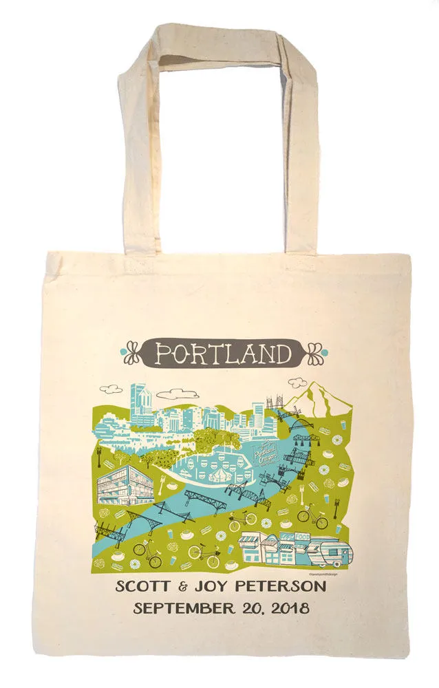 Portland Tote Bag-Wedding Welcome Tote