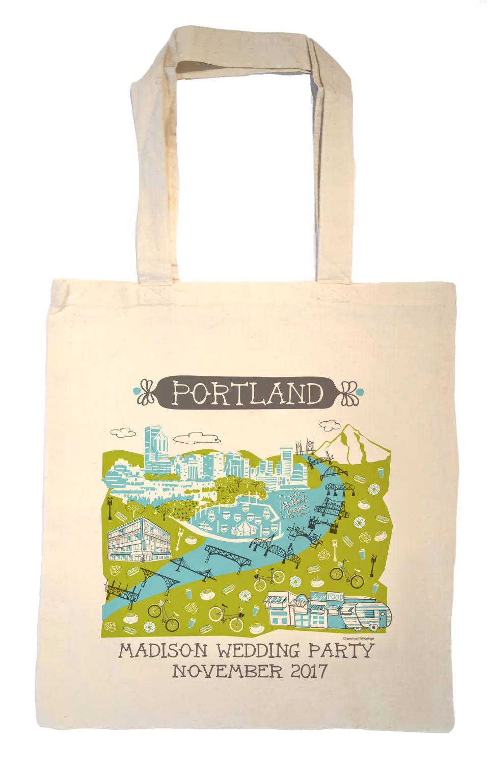 Portland Tote Bag-Wedding Welcome Tote