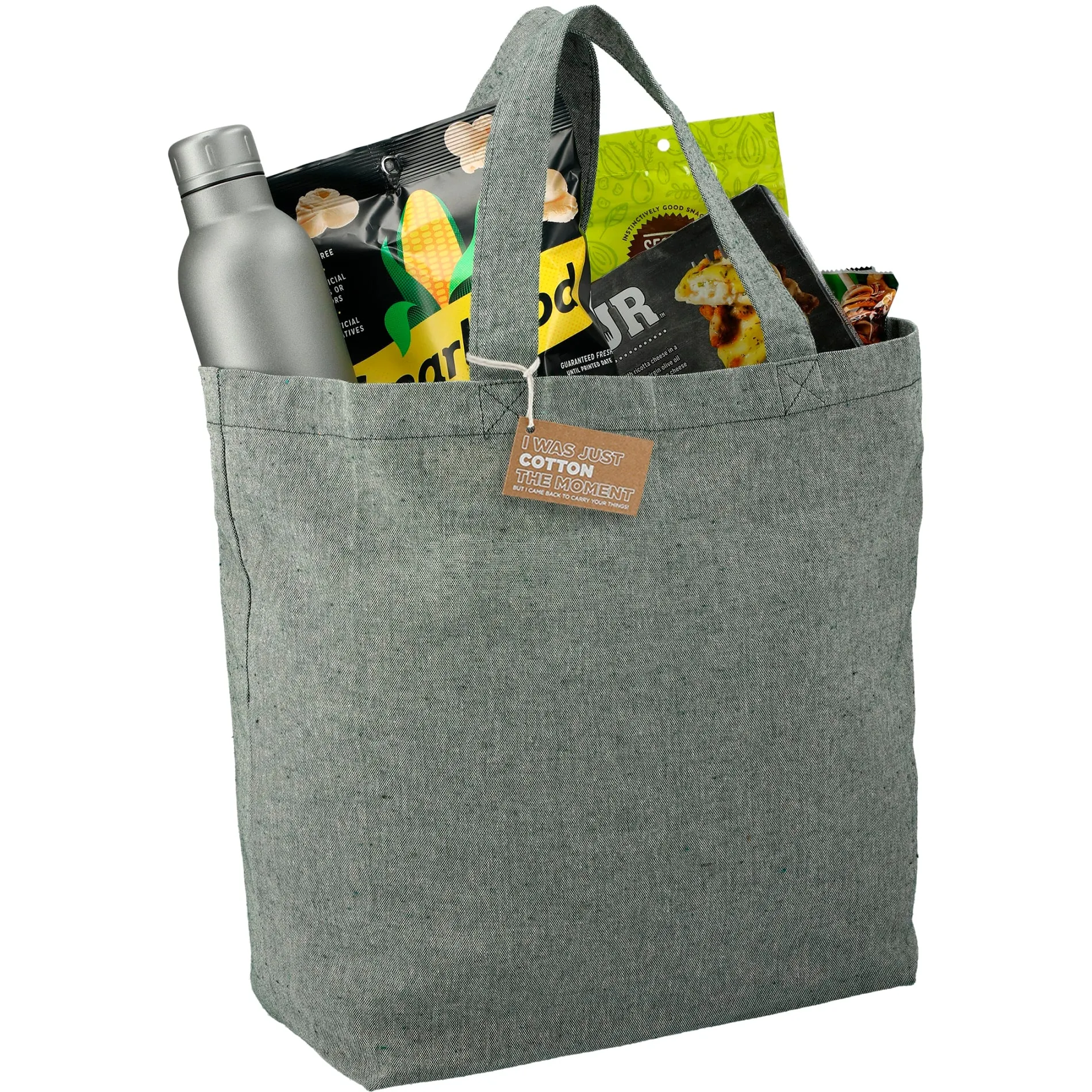 Recycled 5oz Cotton Twill Grocery Tote