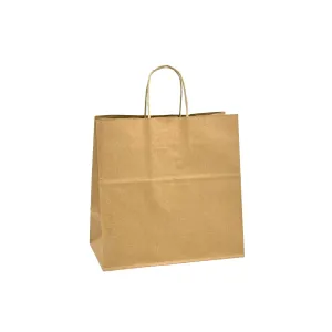 Retail Takeaway Kraft Twisted Handle Paper Bag - Small (UberEats Styled)