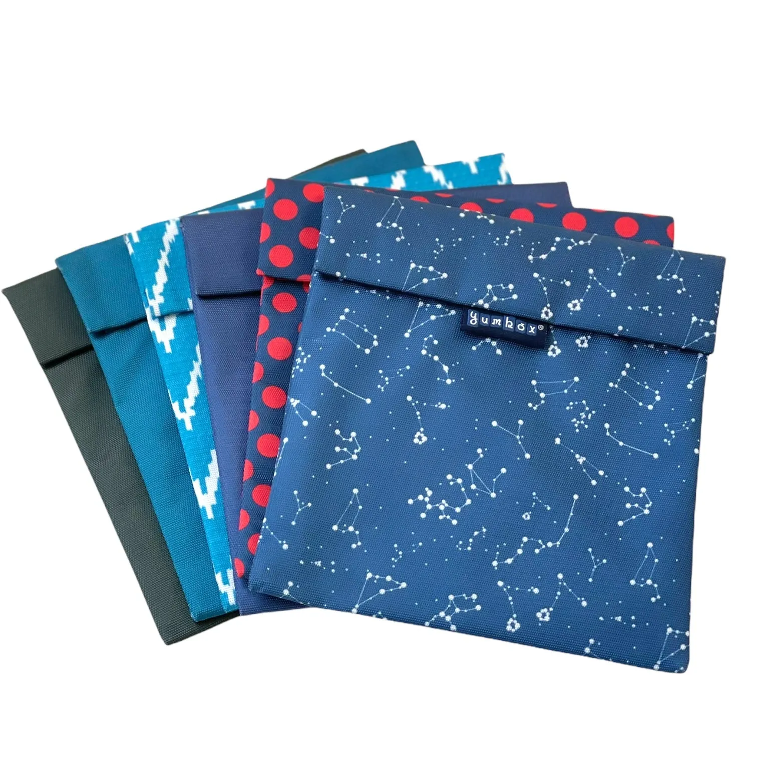 Reusable Sandwich Bag - Set of 2 - Peacock & Zig Zag Pochettes