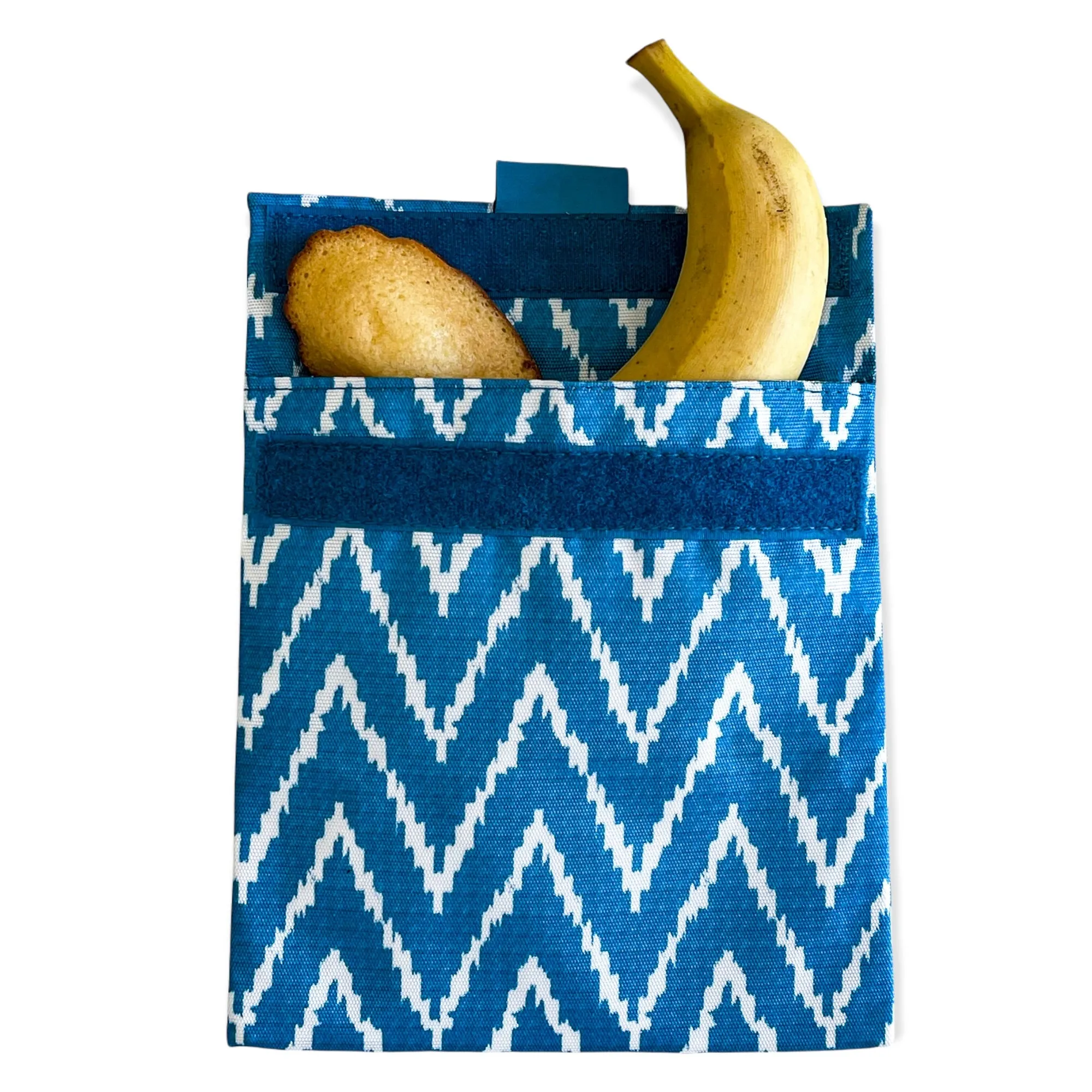 Reusable Sandwich Bag - Set of 2 - Peacock & Zig Zag Pochettes