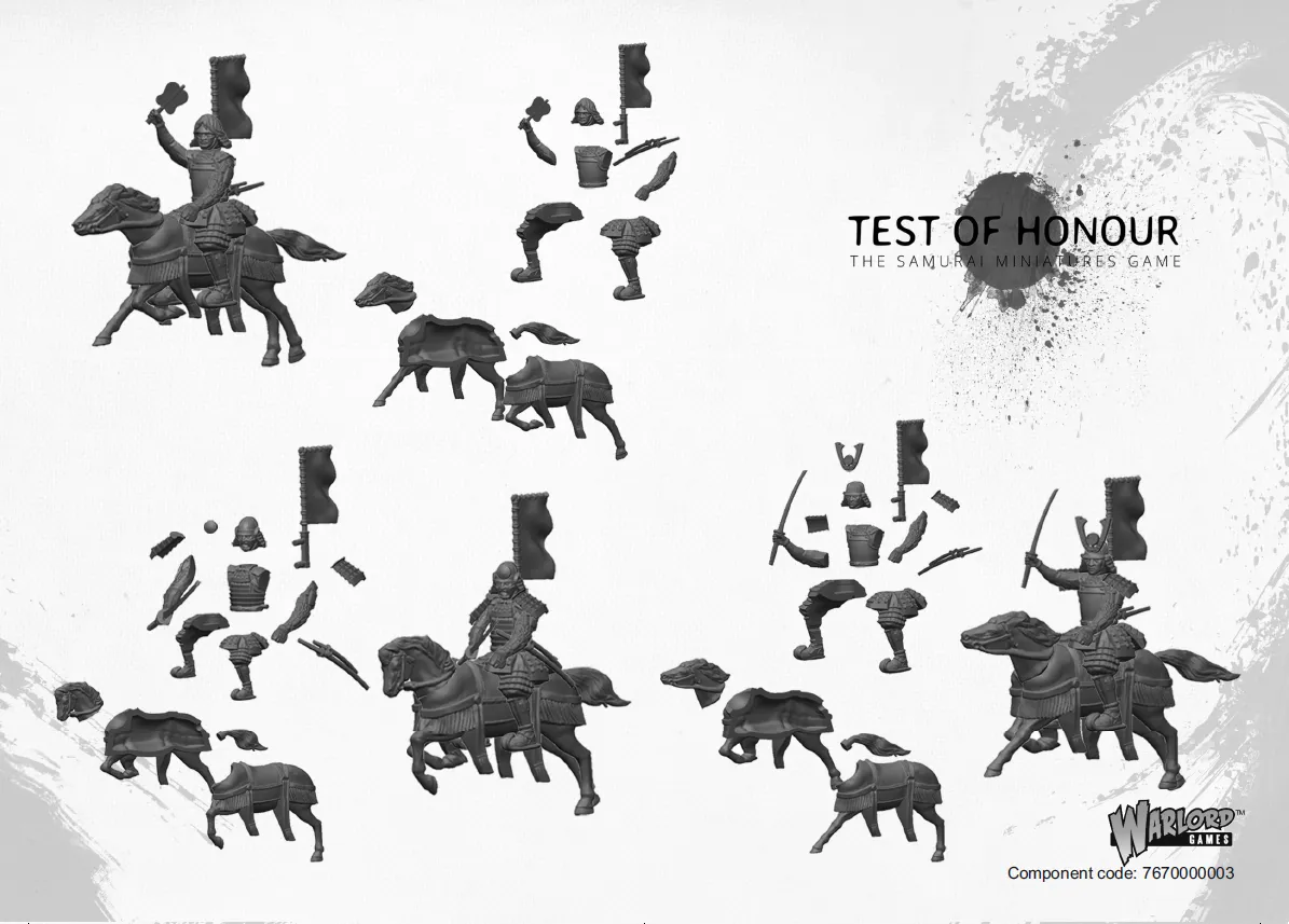 Samurai Cavalry Riders Sprue