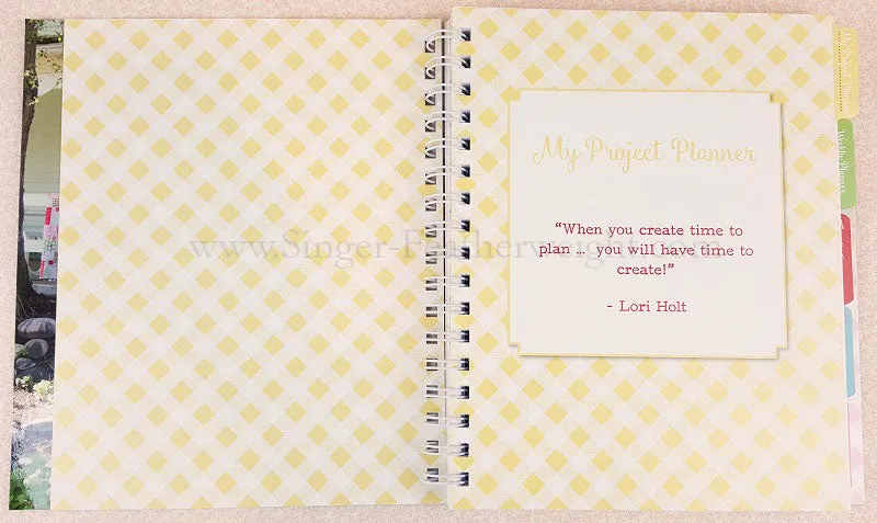 Scrappy Project Planner (OUT OF PRINT) Spiral Bound Book by Lori Holt