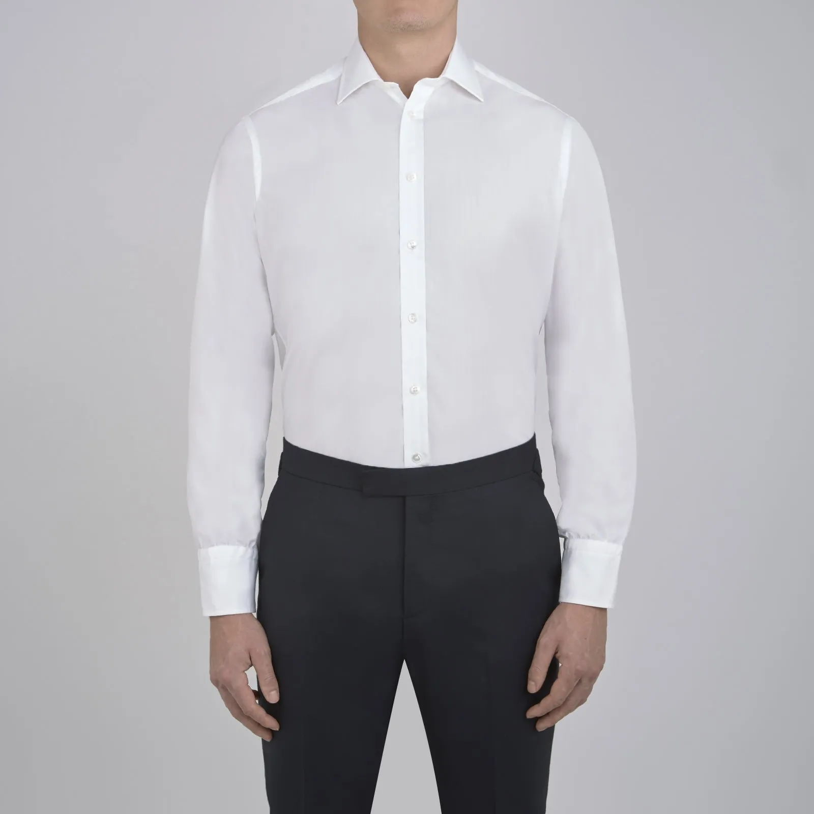 Sea Island Cotton Classic Fit White Shirt