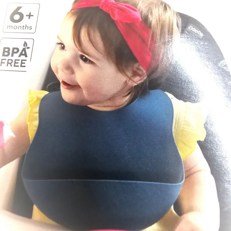 SILICONE BIB WITH CATCH POCKET