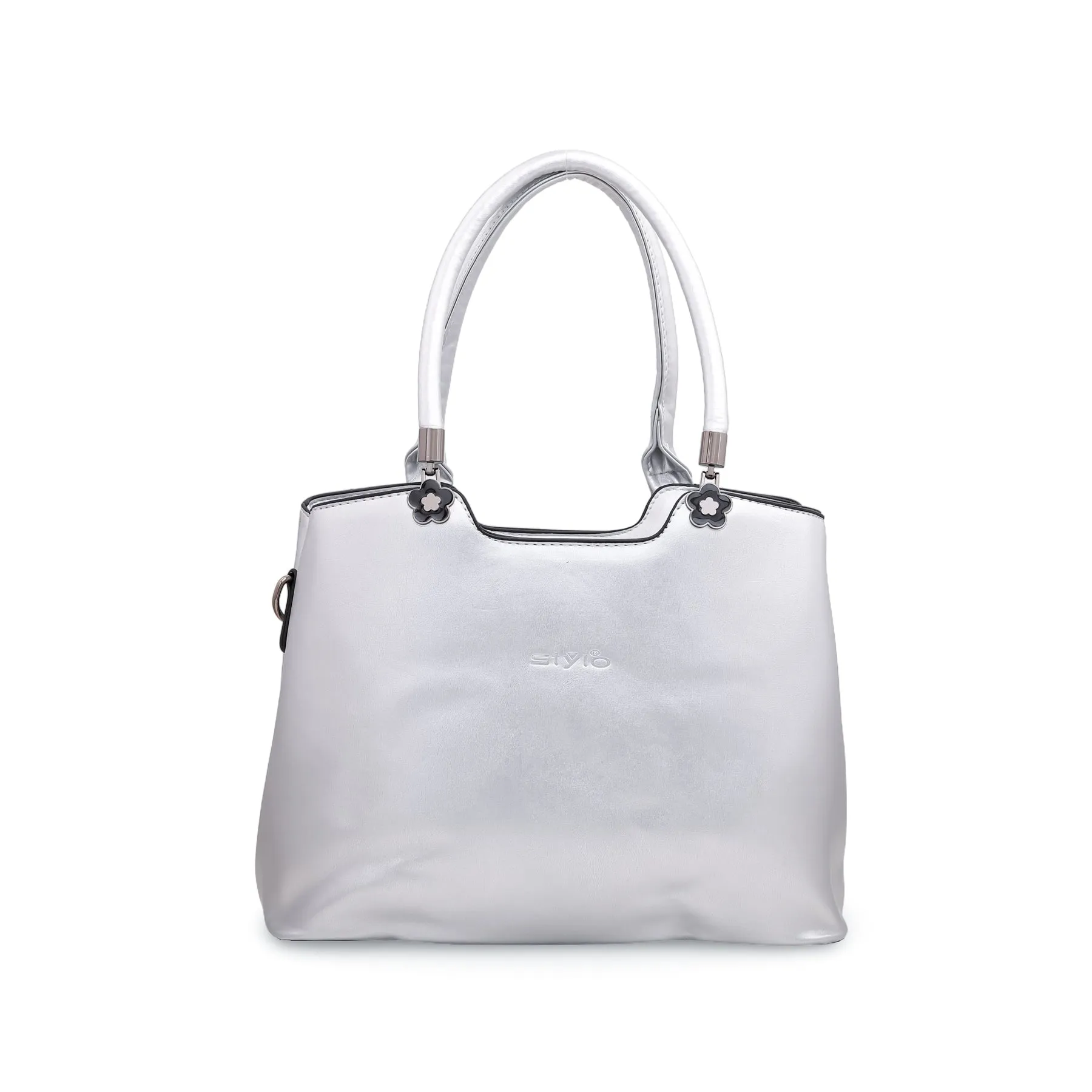 Silver Formal Hand Bag P35874