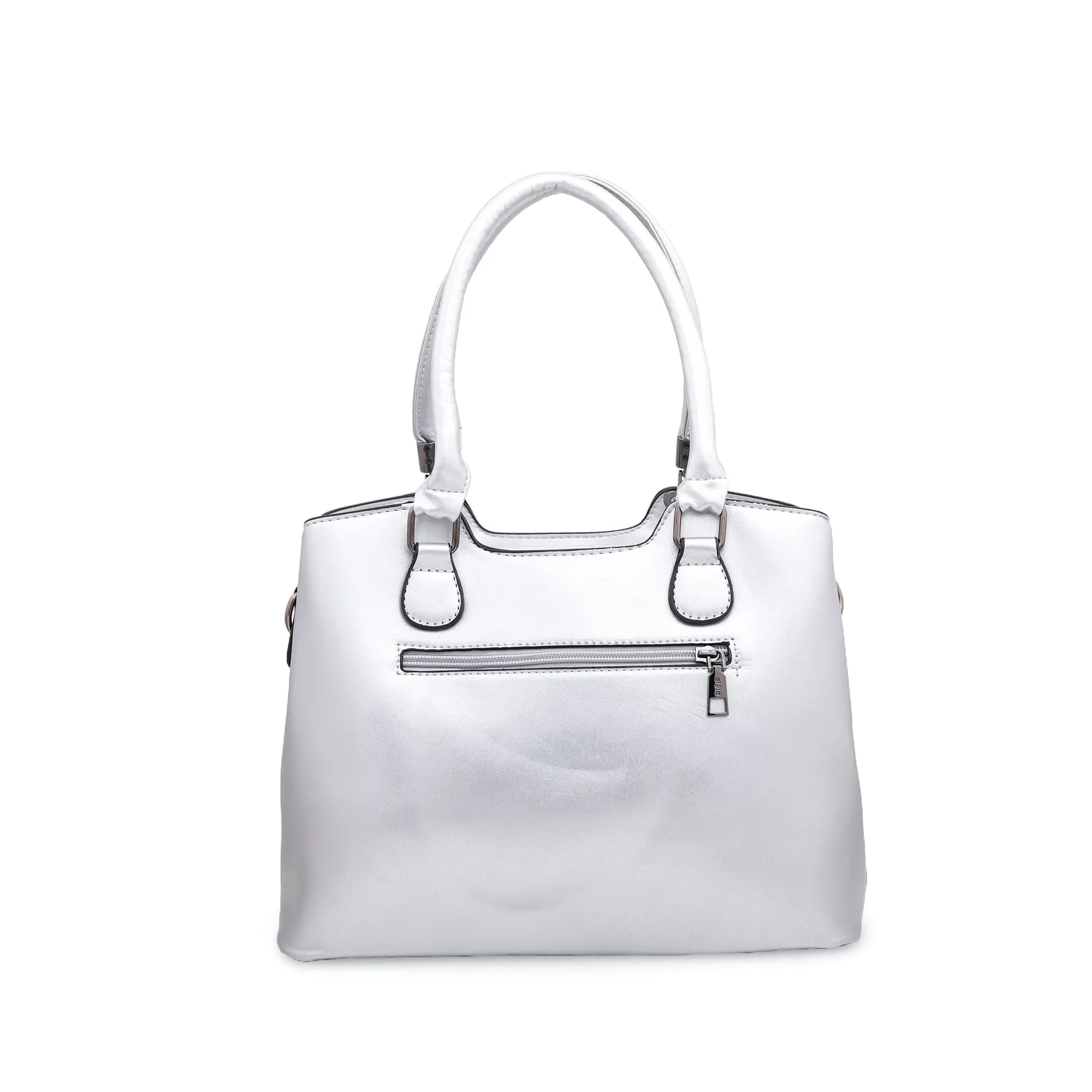 Silver Formal Hand Bag P35874