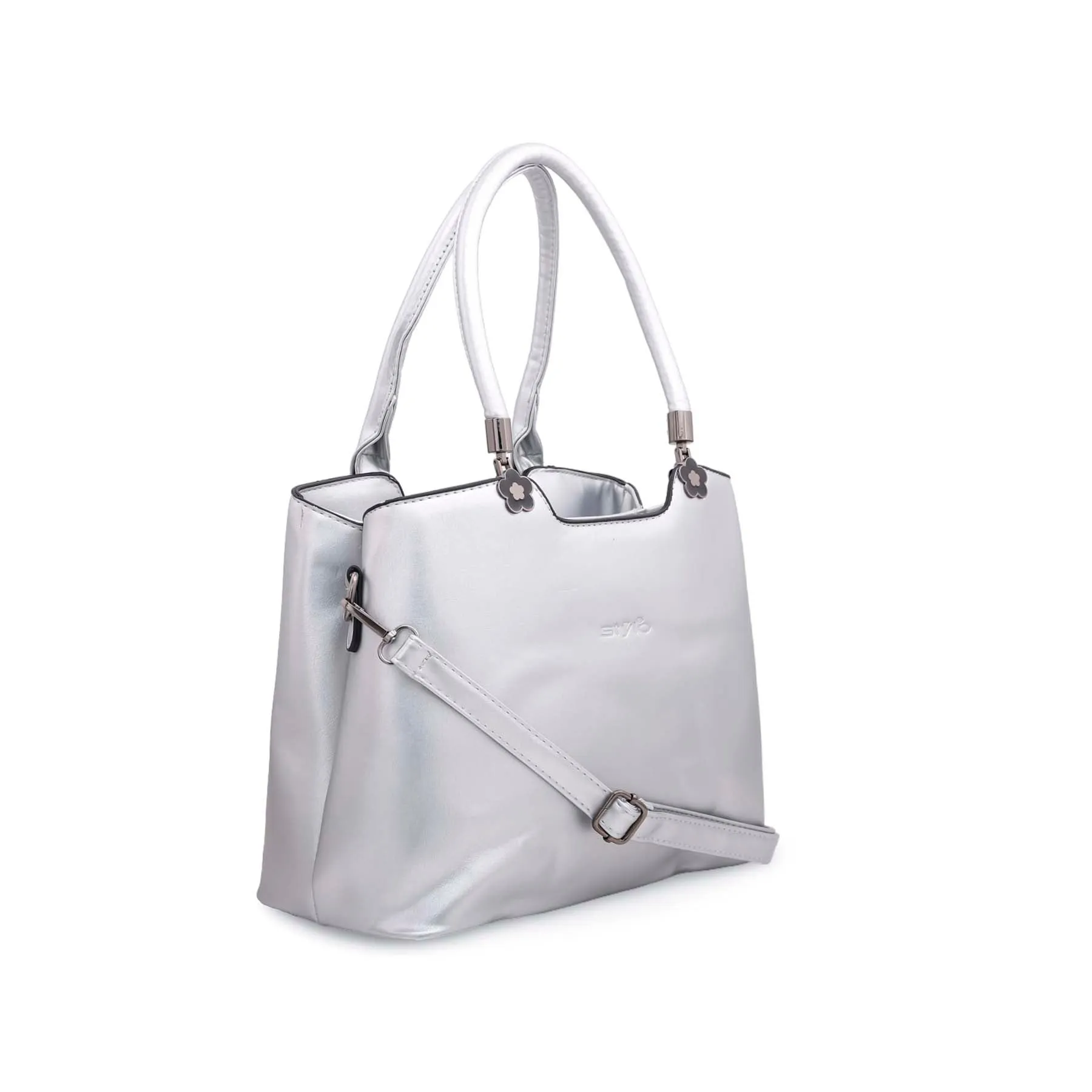 Silver Formal Hand Bag P35874