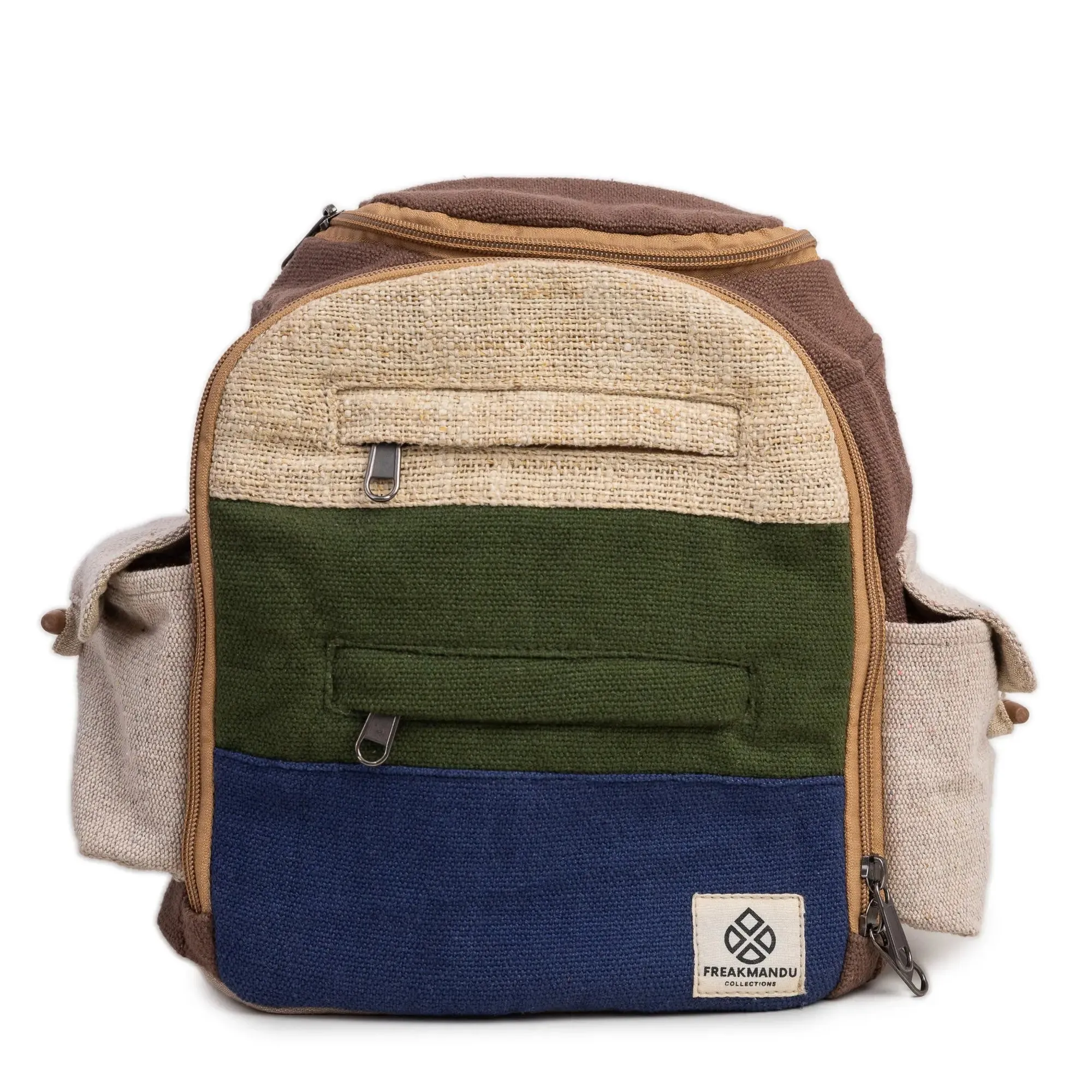 Small Hemp Backpack Bag Purse Women Men