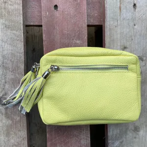 Small Leather Camera Bag - Sherbet